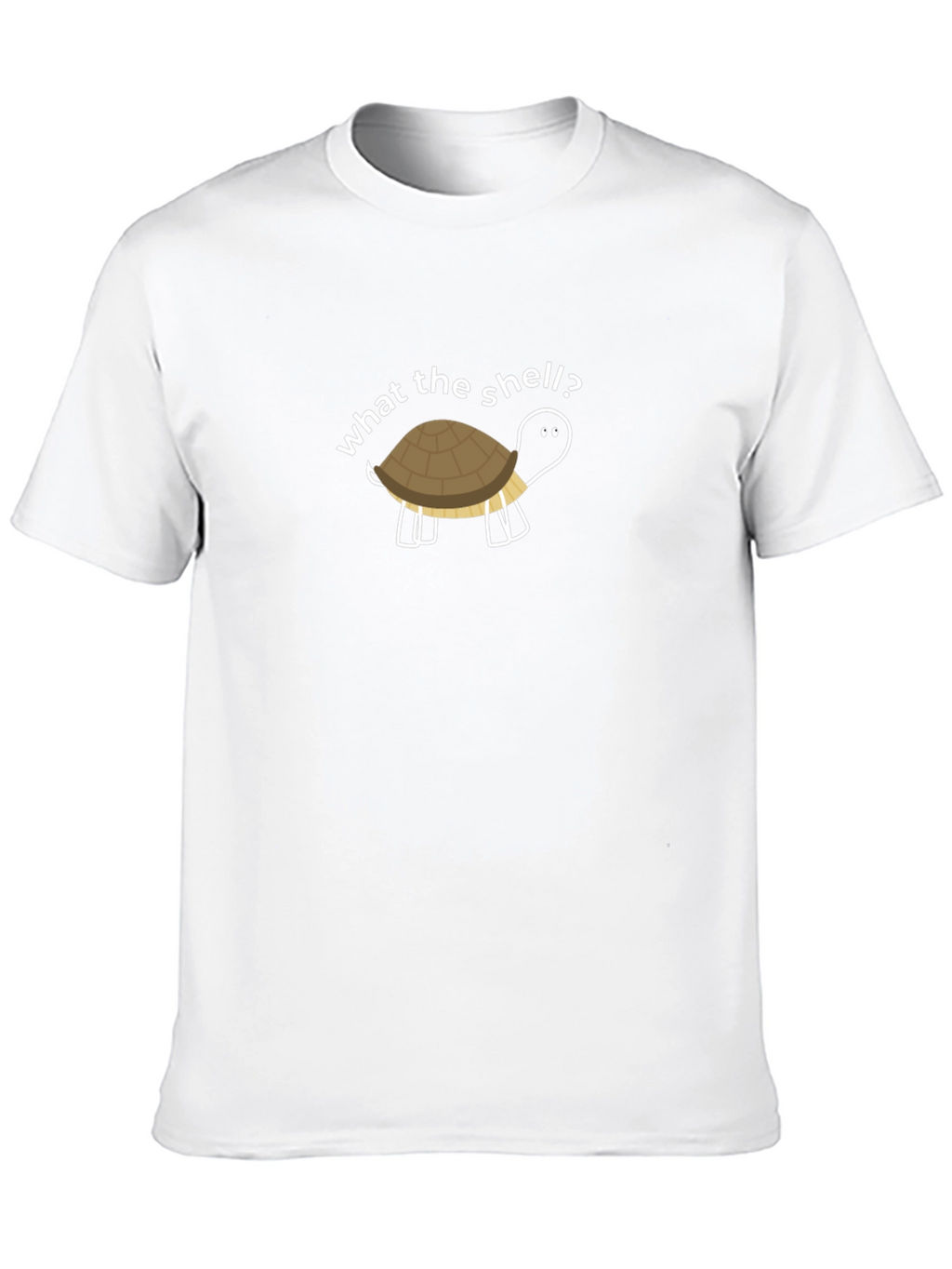 What the Shell? Turtle Graphic Black T-Shirt