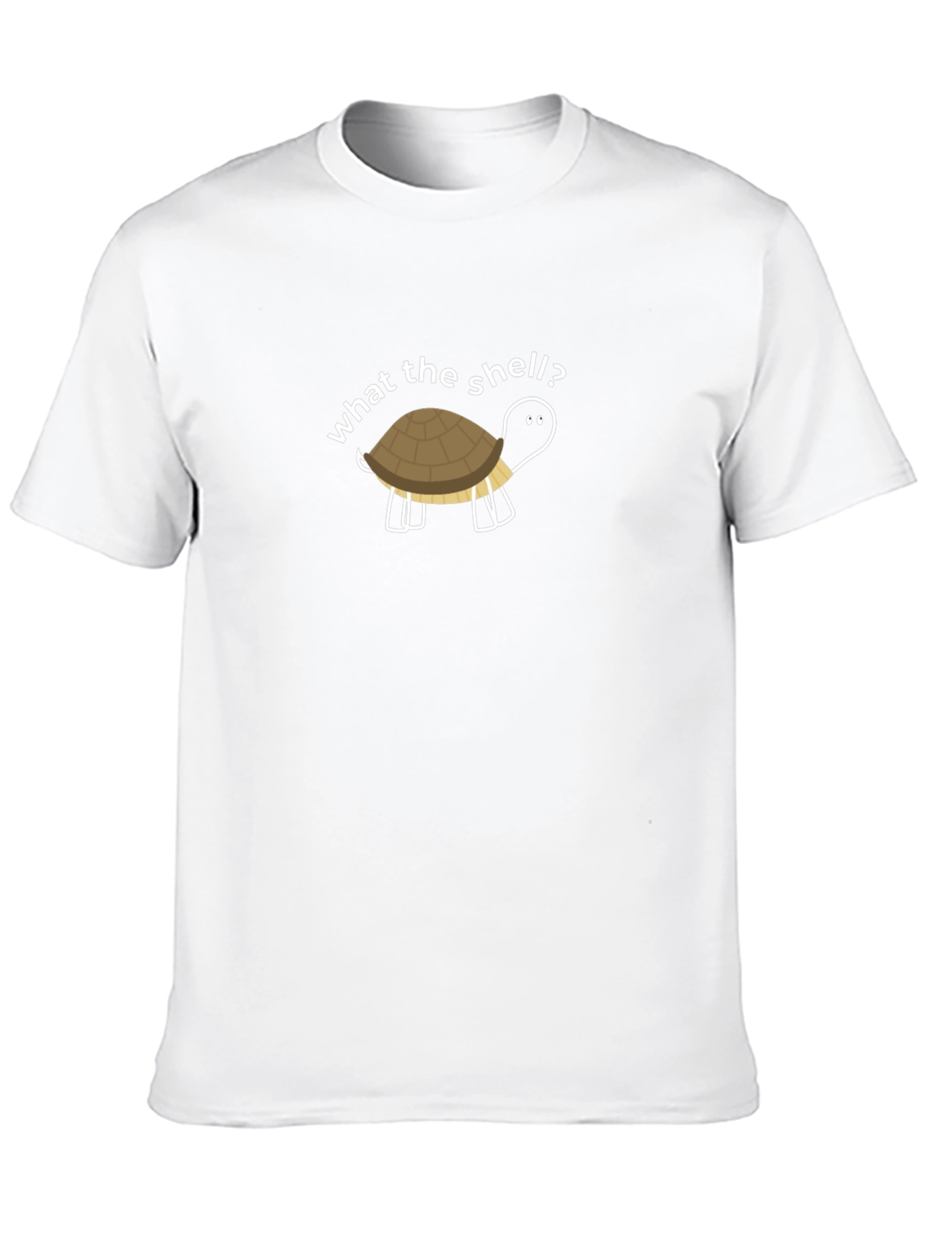 What the Shell? Turtle Graphic Black T-Shirt