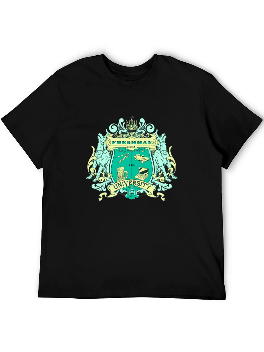 Freshman University Student Black T-Shirt