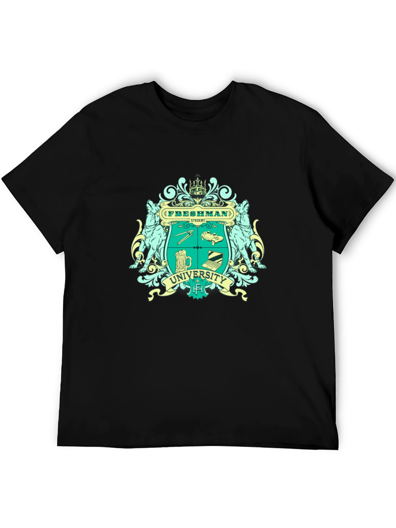 Freshman University Student Black T-Shirt