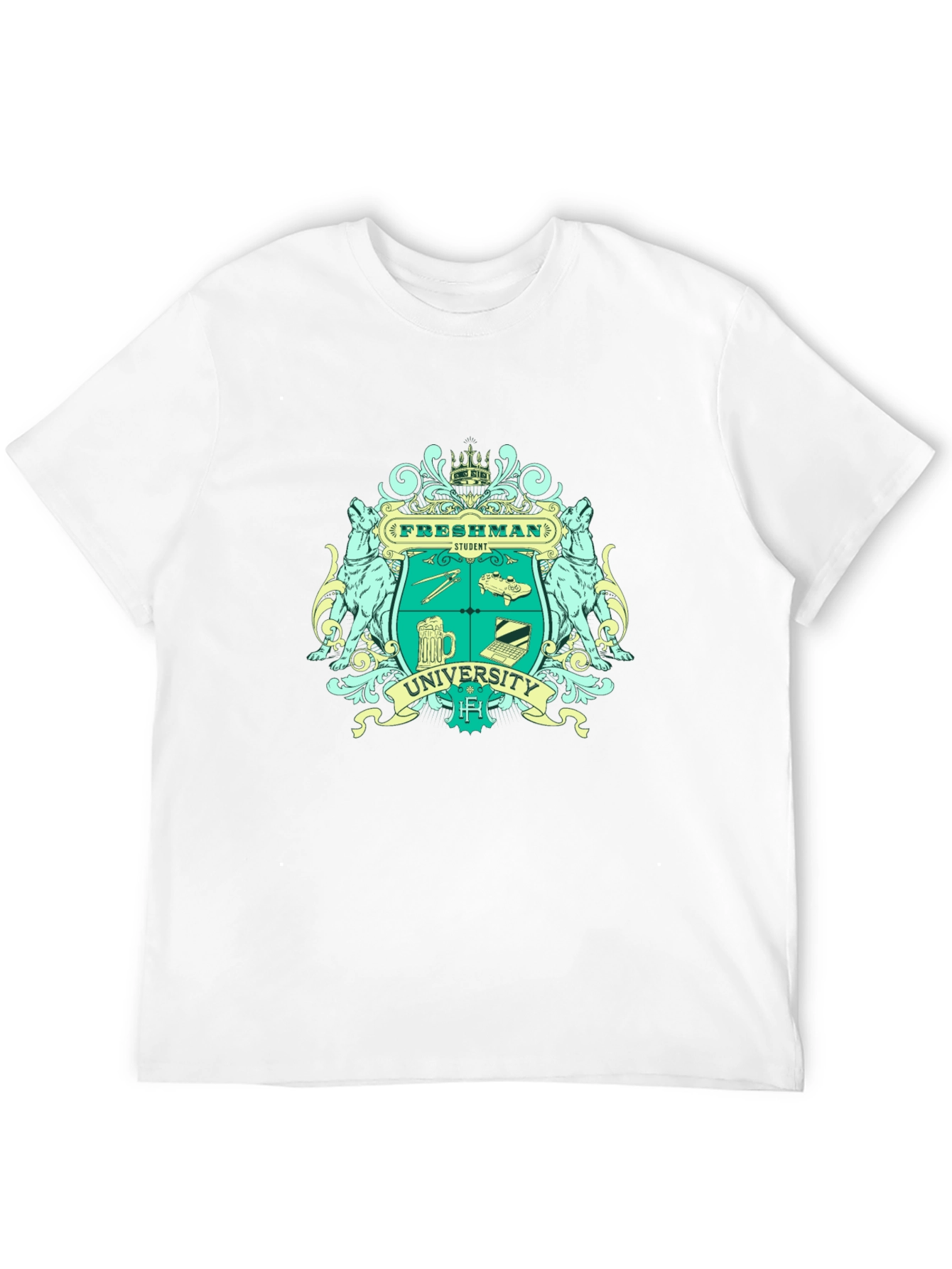 Freshman University Student Black T-Shirt