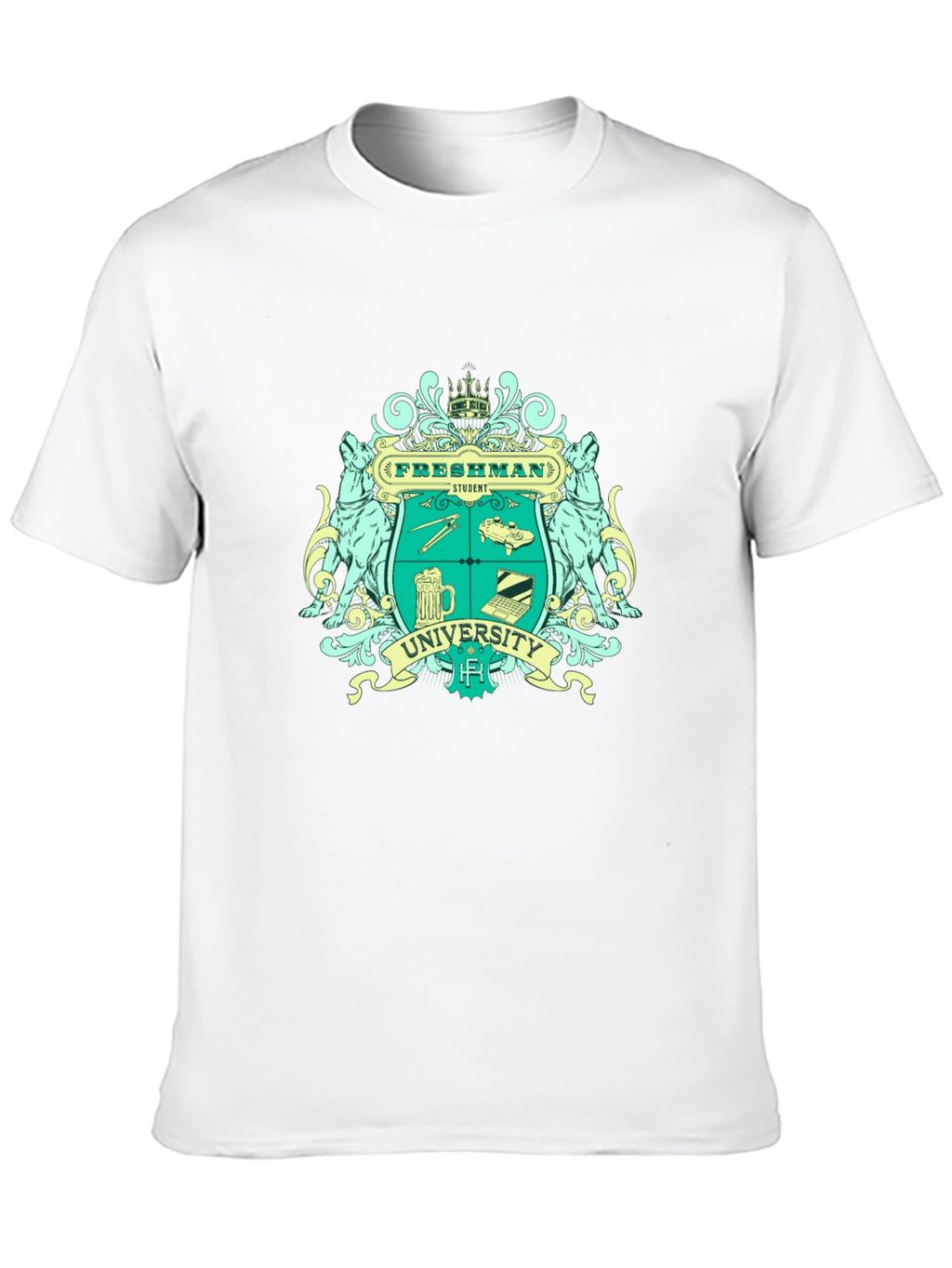 Freshman University Student Black T-Shirt