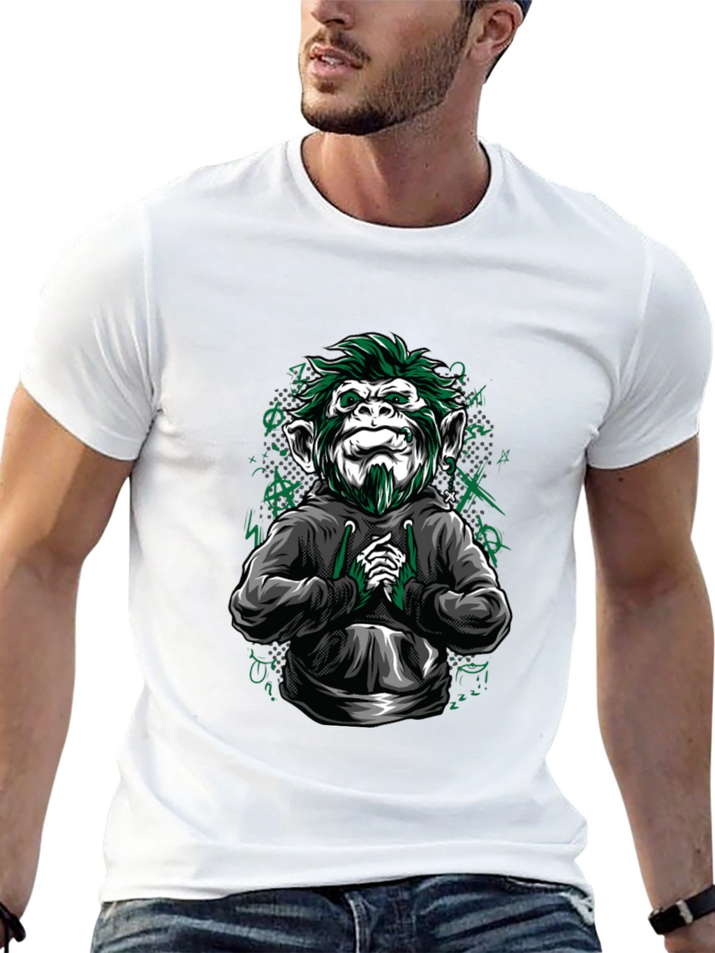 Urban Monkey Graphic Tee - Cool & Edgy Design