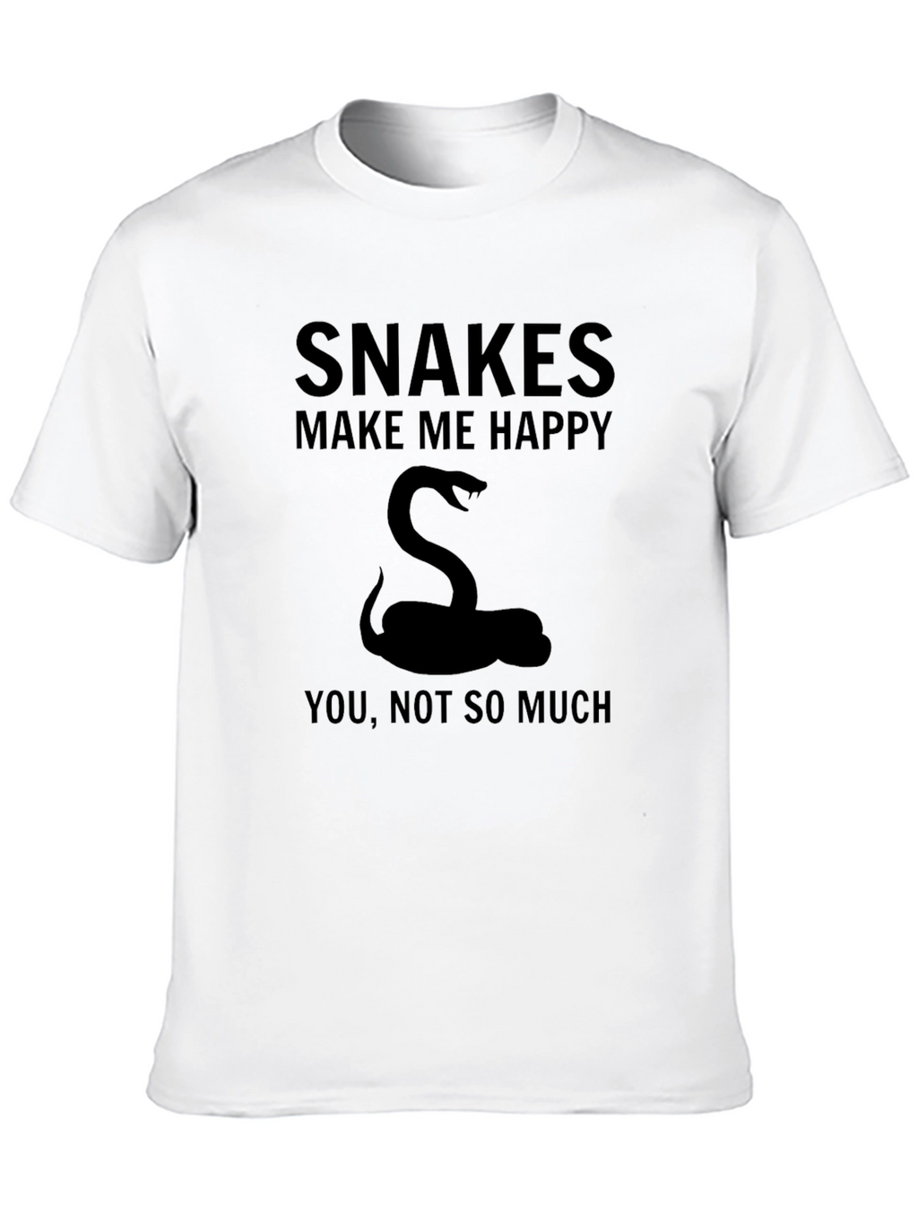 Snakes Make Me Happy T-Shirt - Funny Graphic Tee