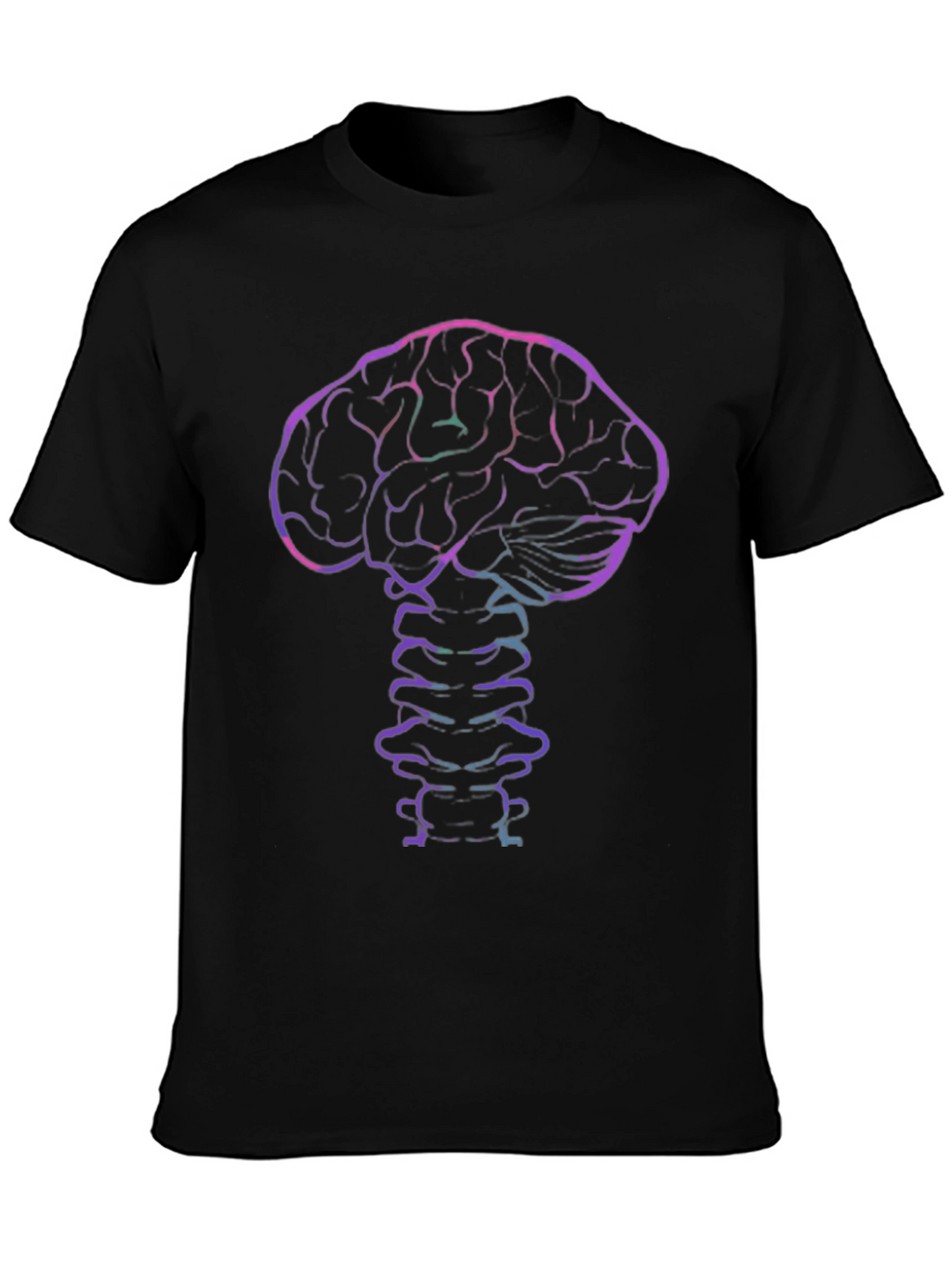 Brain & Spine Graphic Tee - Black