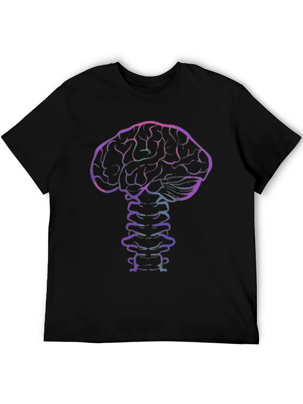 Brain & Spine Graphic Tee - Black