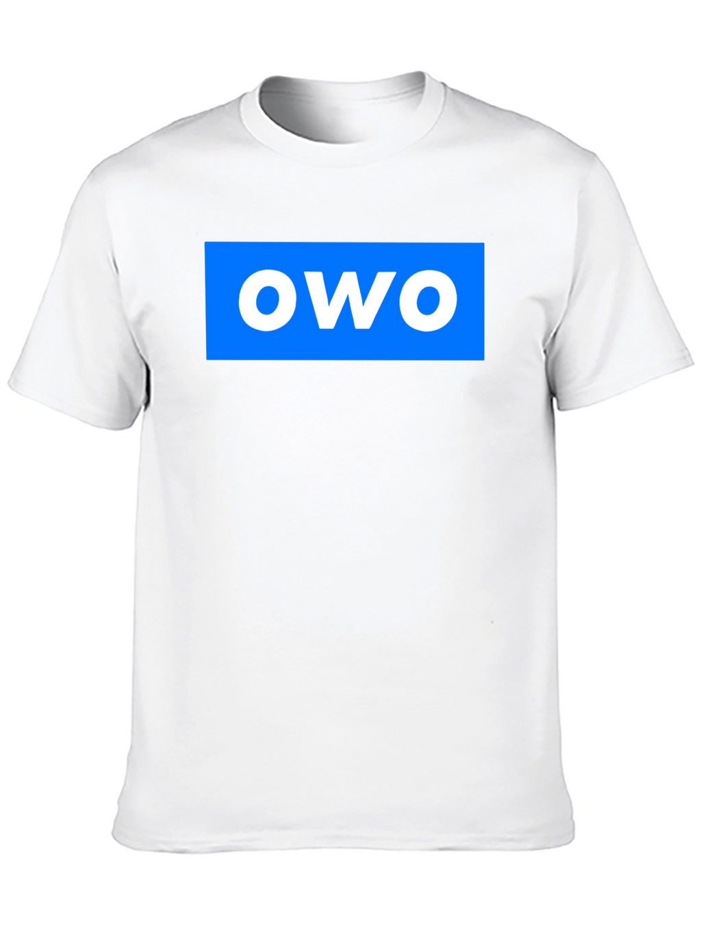 OWO Graphic T-Shirt - Blue on Black