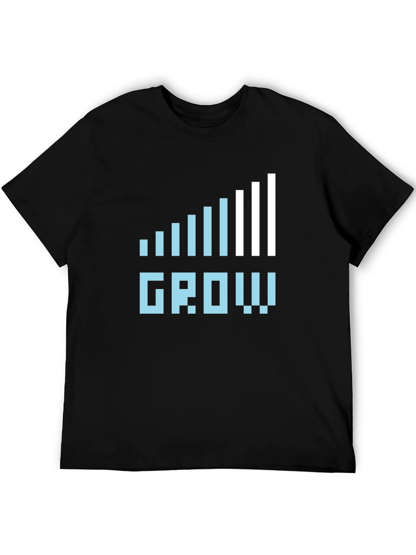 Grow Graphic Tee - Black Casual Cotton T-Shirt