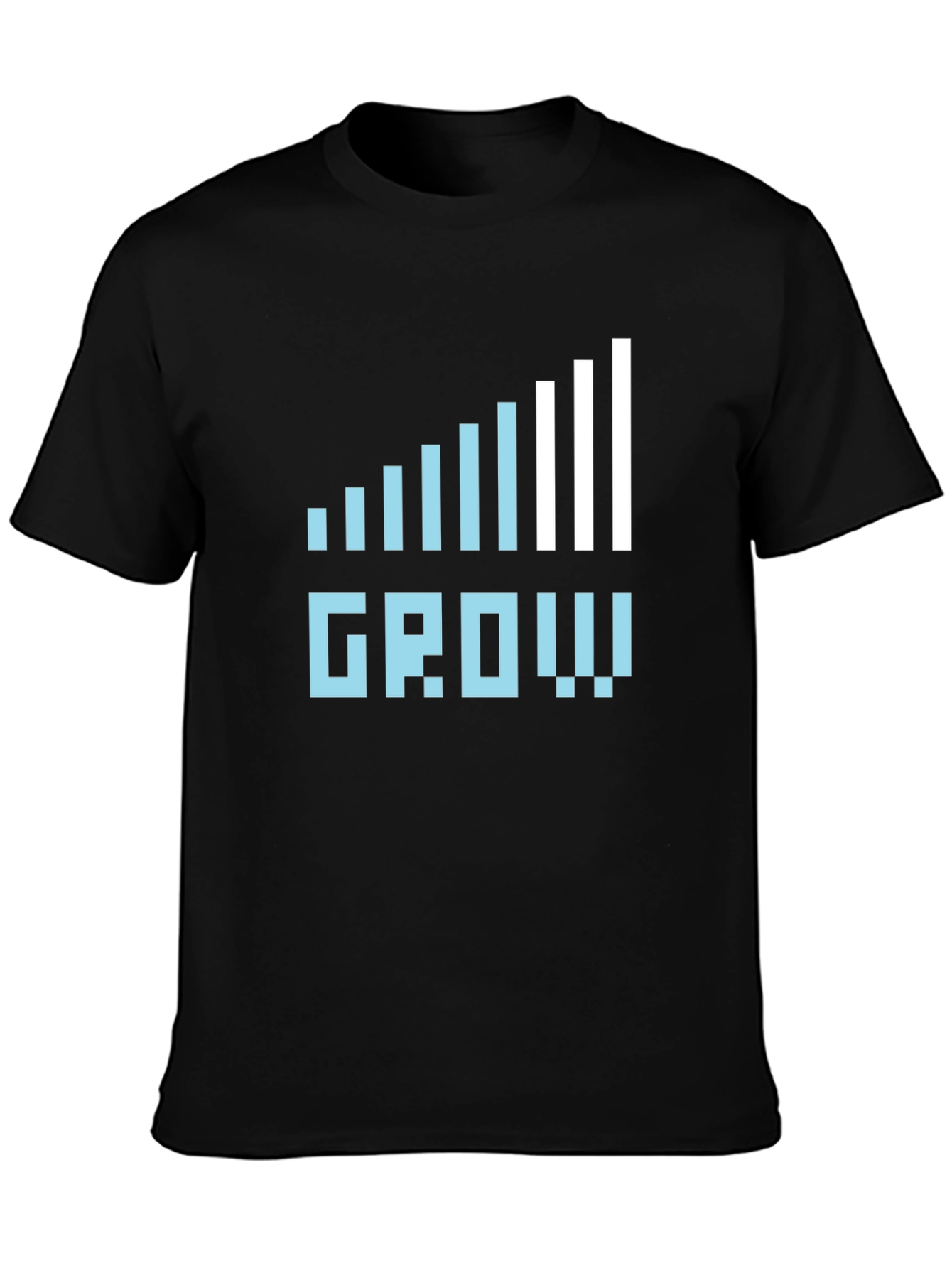 Grow Graphic Tee - Black Casual Cotton T-Shirt