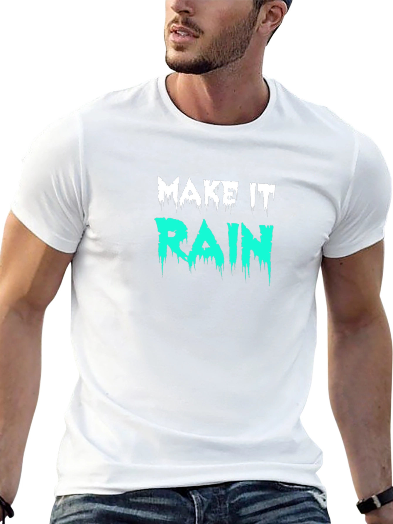 Make It Rain Graphic T-Shirt - Black