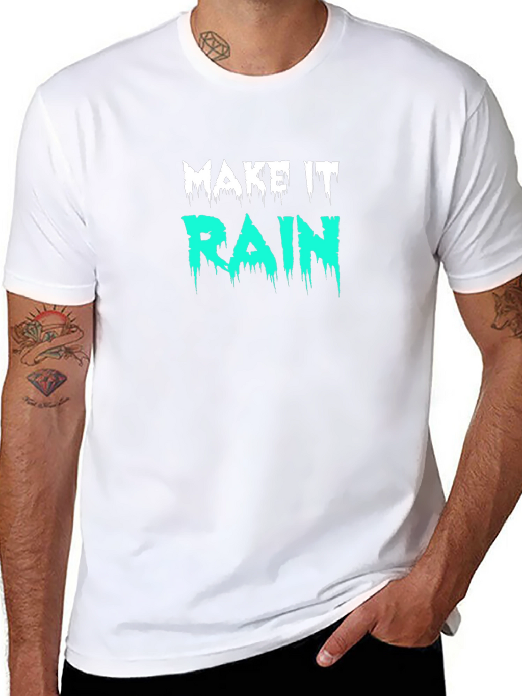 Make It Rain Graphic T-Shirt - Black