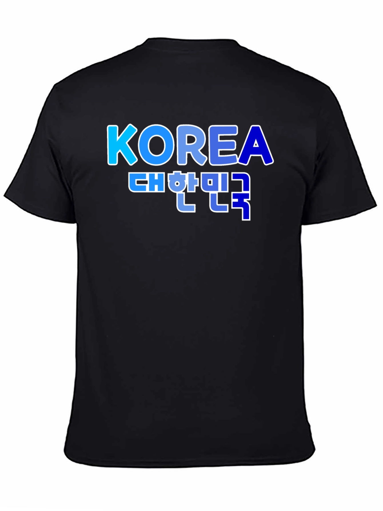 Korea T-Shirt - Black Tee with Vibrant Graphic