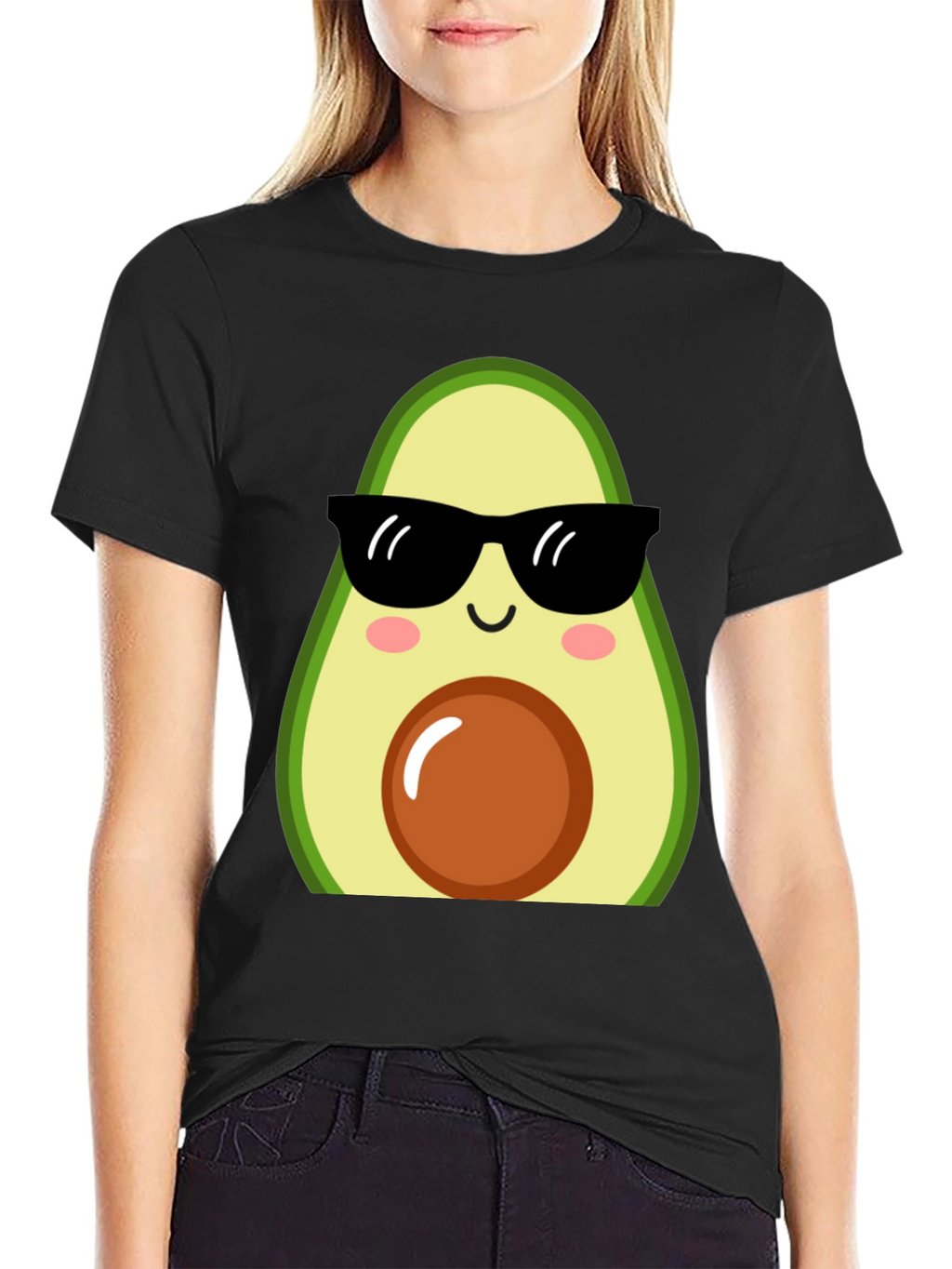 Cool Avocado Graphic Tee - Trendy Unisex T-Shirt