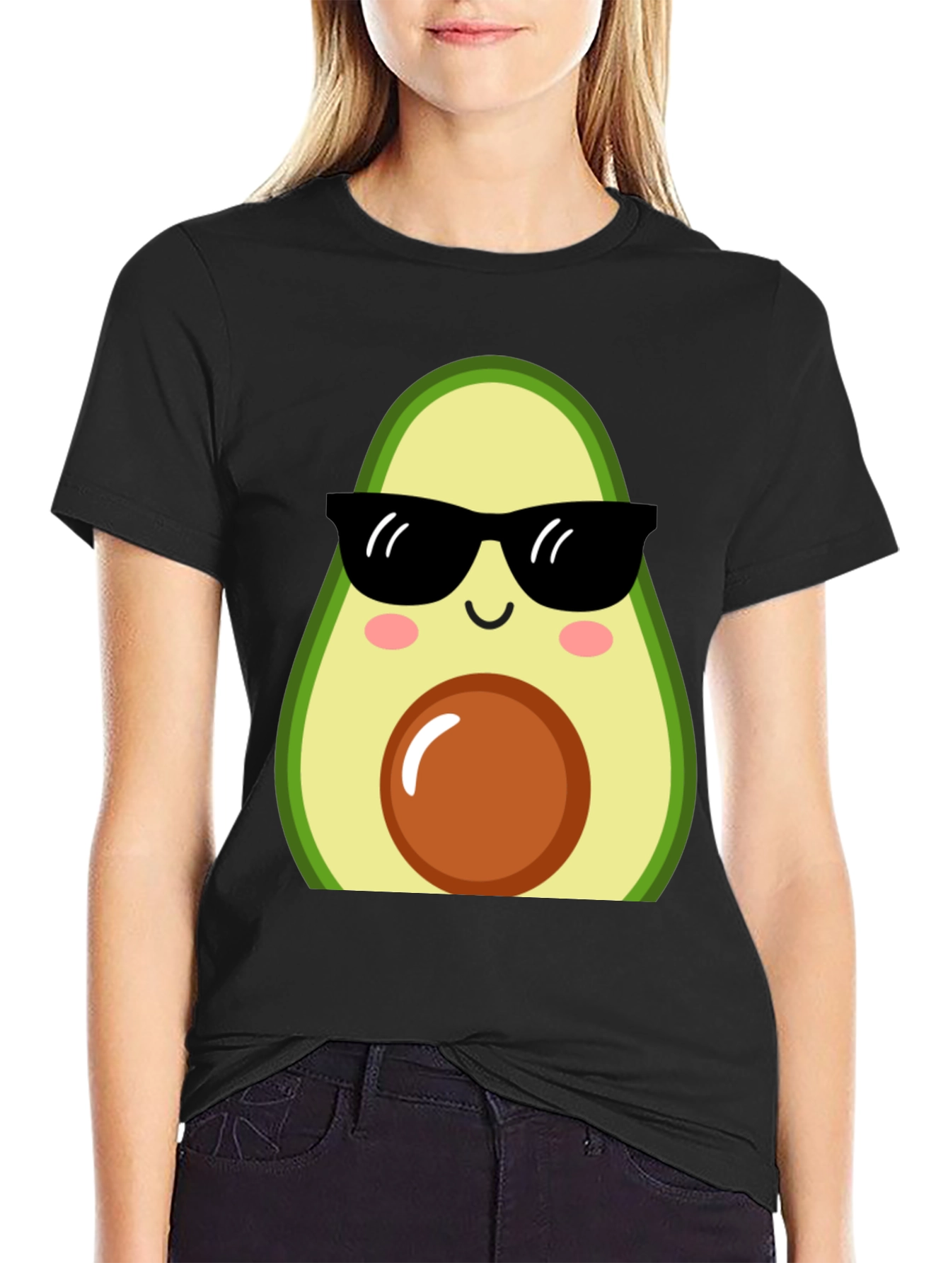 Cool Avocado Graphic Tee - Trendy Unisex T-Shirt