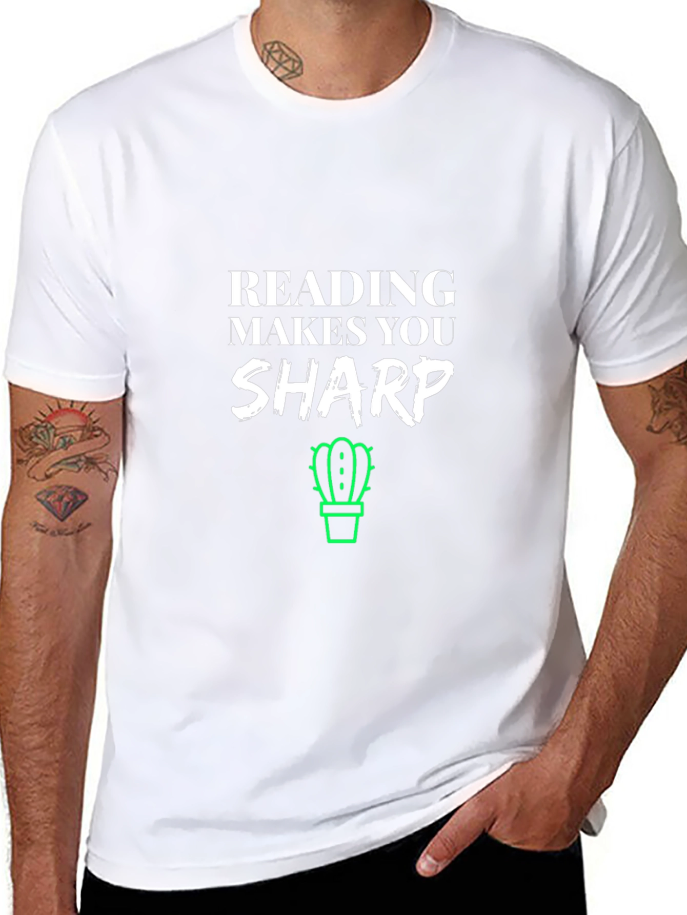 Reading Makes You Sharp T-Shirt - Black