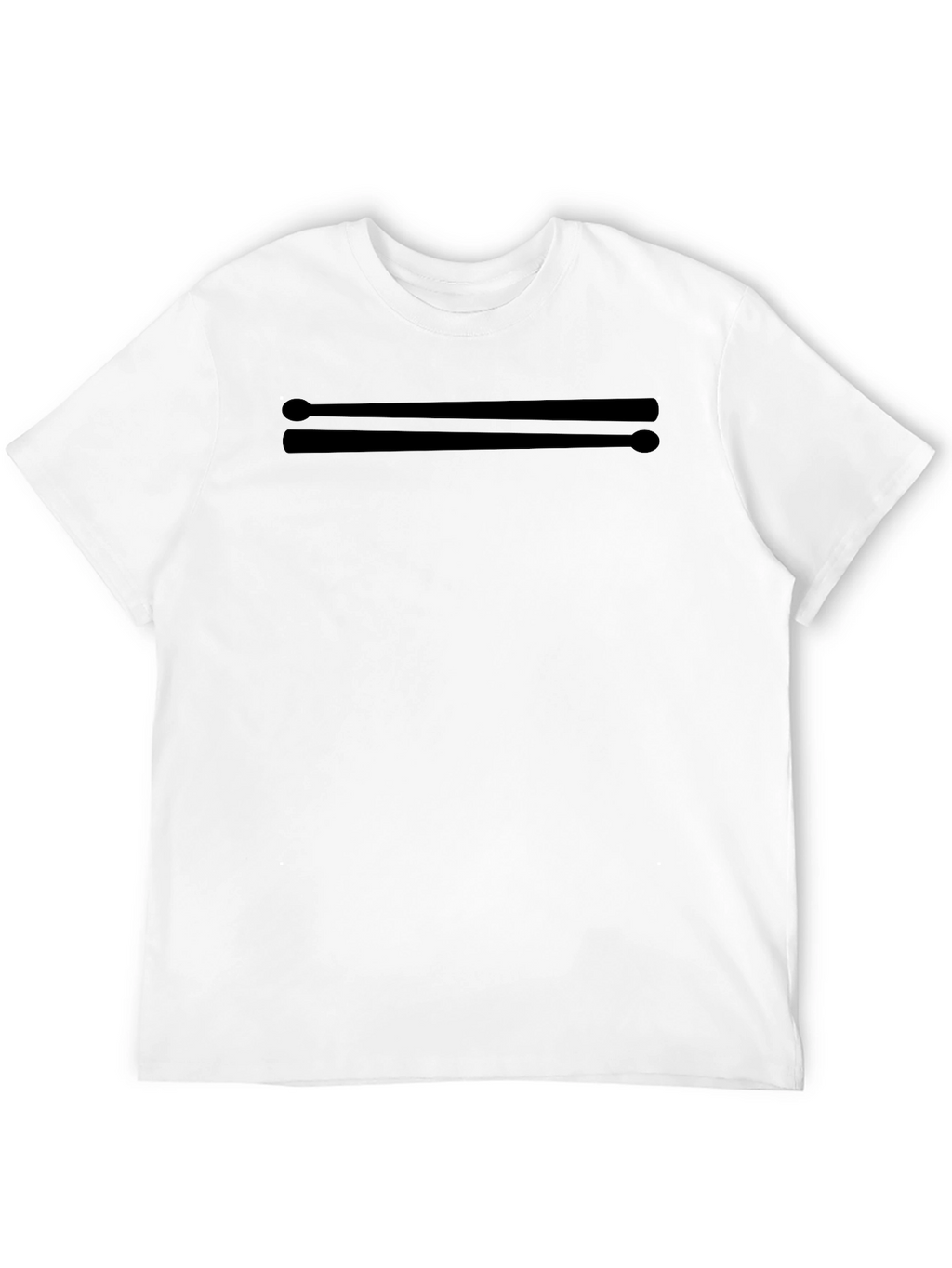 Drummers Tee: Black Drumstick Graphic T-Shirt