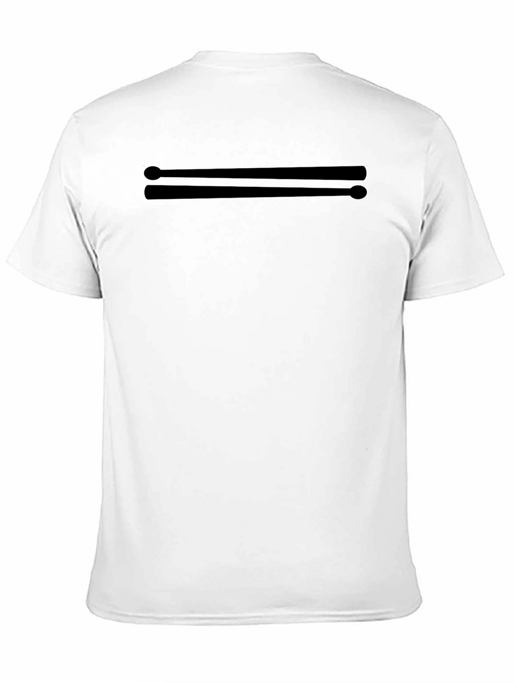 Drummers Tee: Black Drumstick Graphic T-Shirt