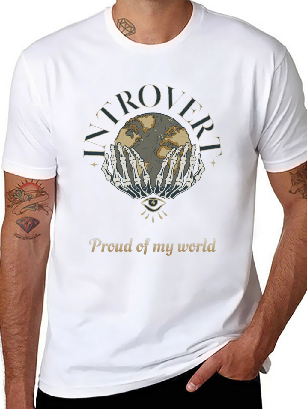 Introvert Proud World Graphic T-Shirt