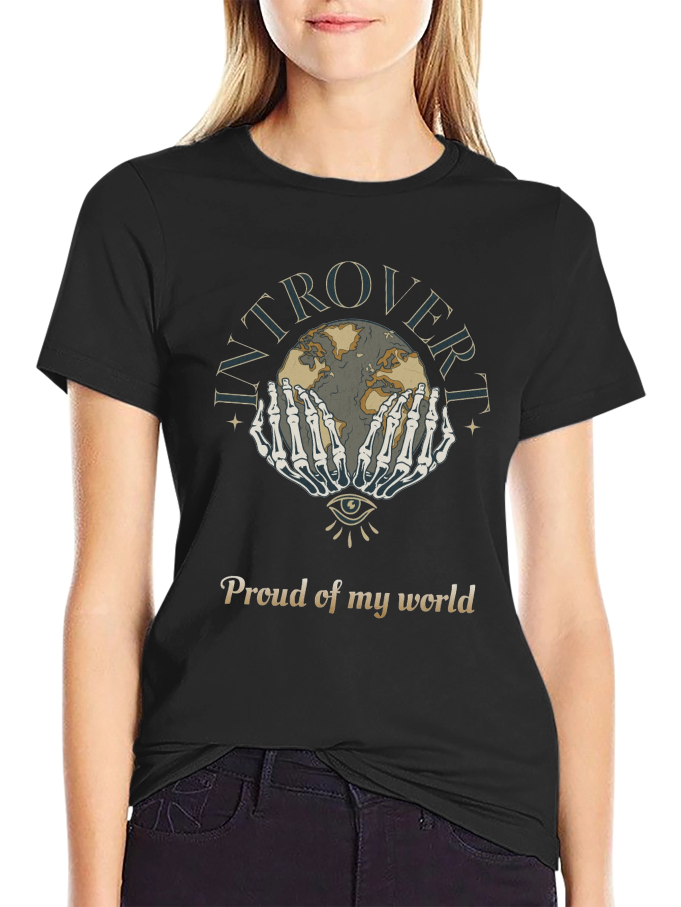 Introvert Proud World Graphic T-Shirt