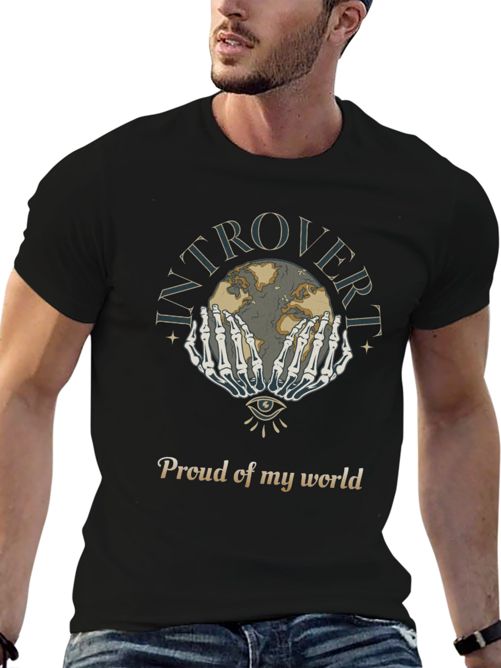 Introvert Proud World Graphic T-Shirt