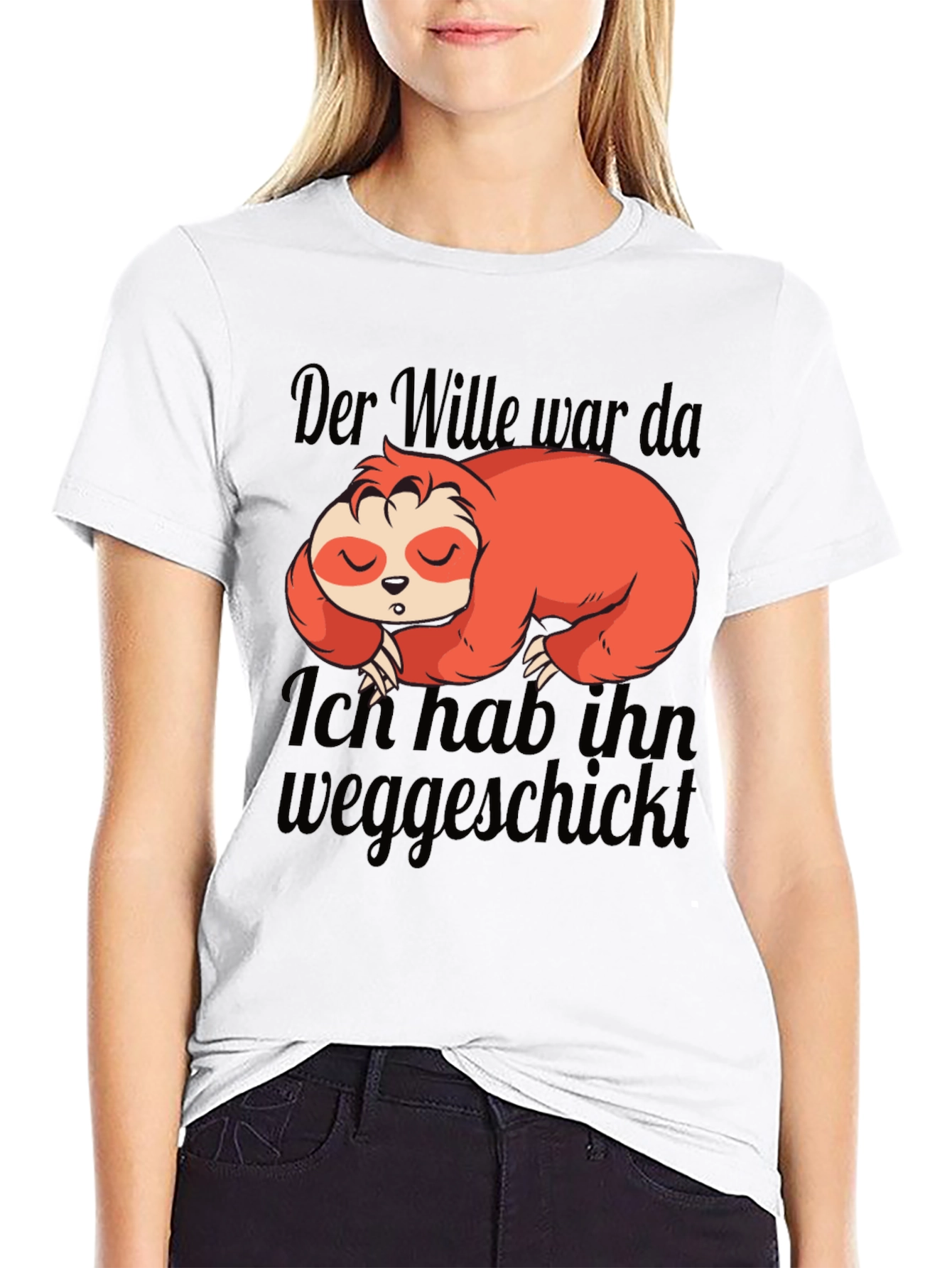 Der Wille War Da Sloth Graphic T-Shirt