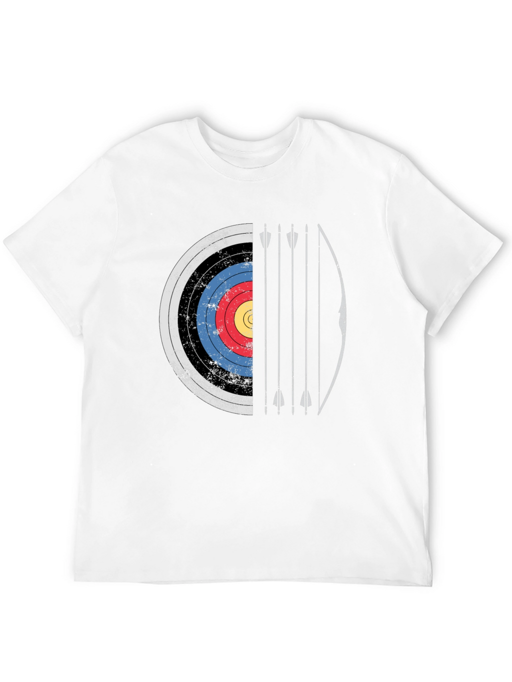 Archery Target Graphic Tee - Bow and Arrow Design