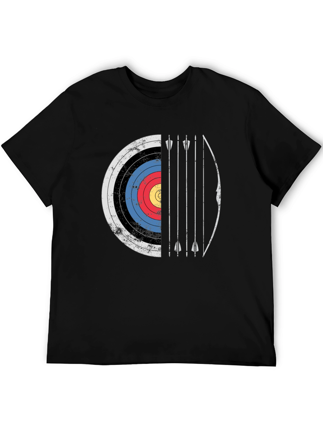 Archery Target Graphic Tee - Bow and Arrow Design