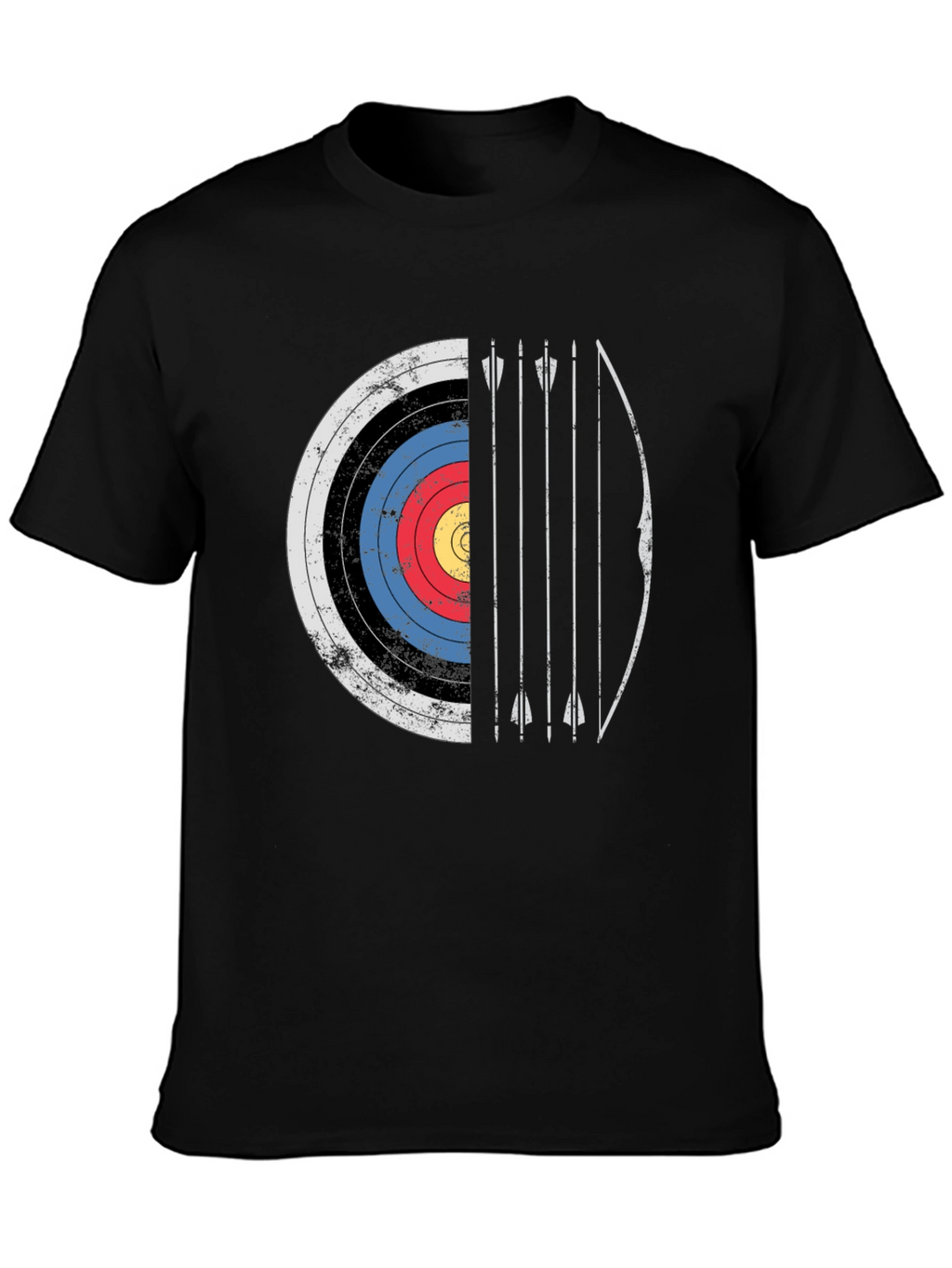 Archery Target Graphic Tee - Bow and Arrow Design