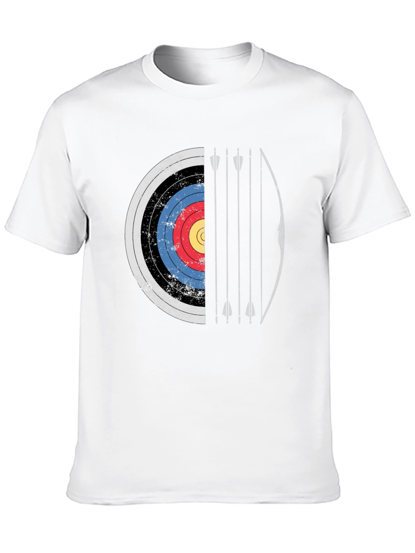 Archery Target Graphic Tee - Bow and Arrow Design