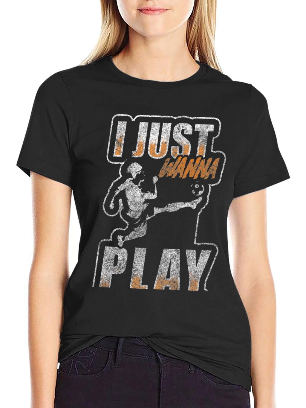 I Just Wanna Play Soccer Graphic T-Shirt