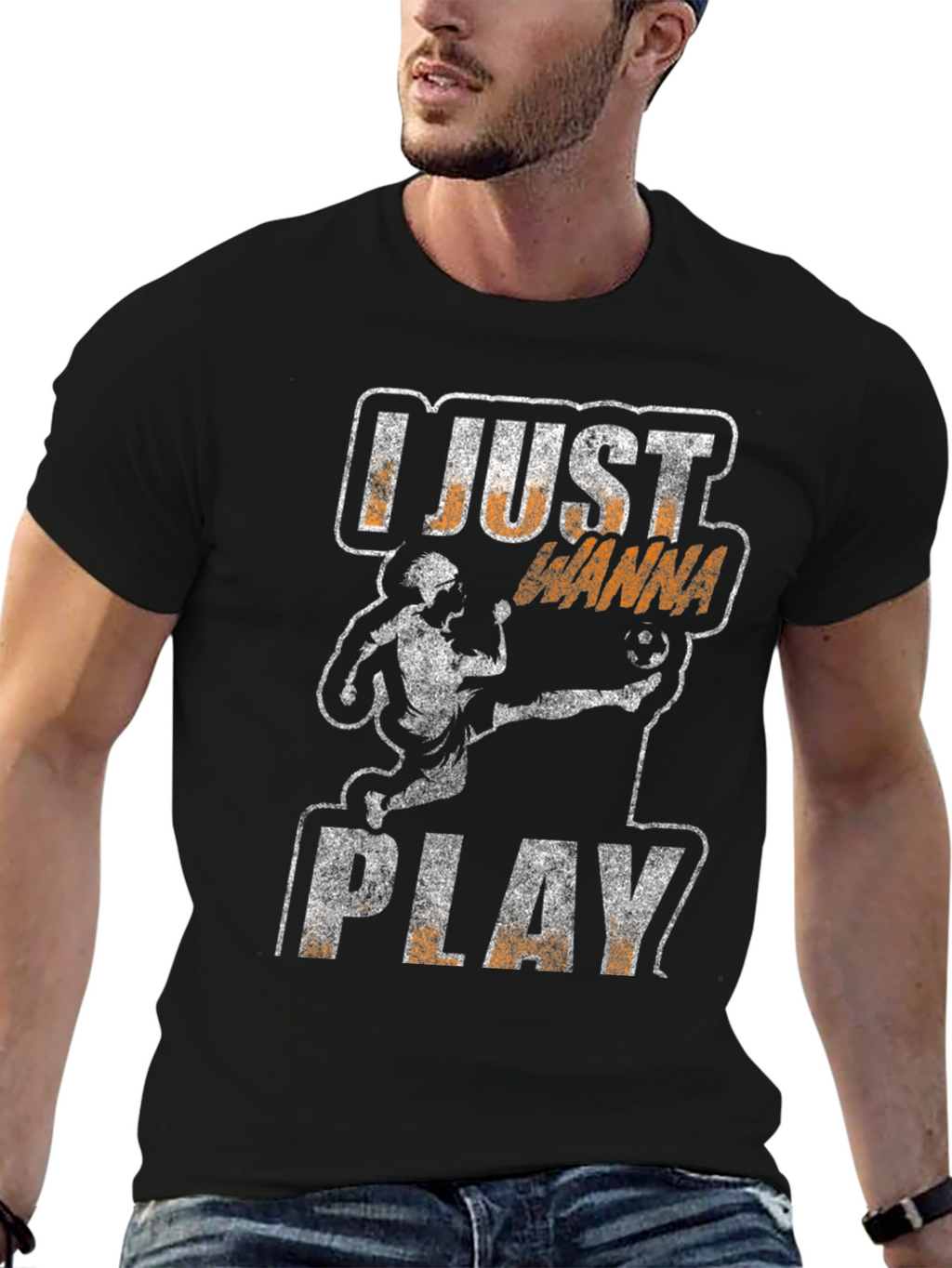 I Just Wanna Play Soccer Graphic T-Shirt