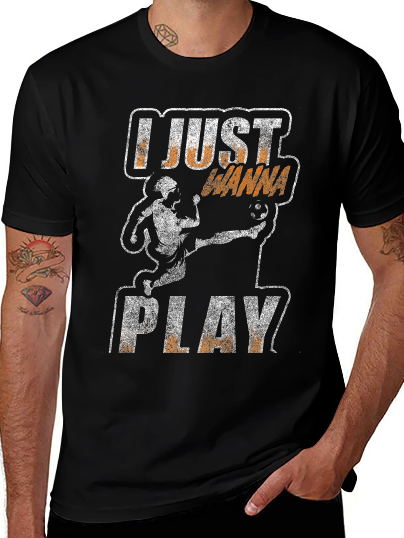 I Just Wanna Play Soccer Graphic T-Shirt