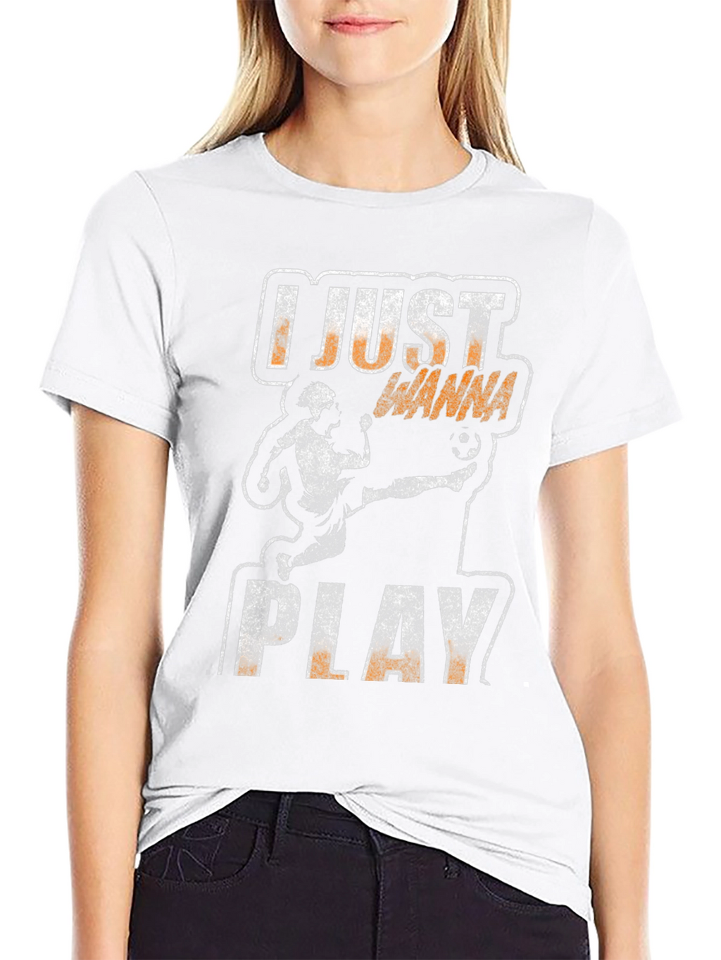 I Just Wanna Play Soccer Graphic T-Shirt