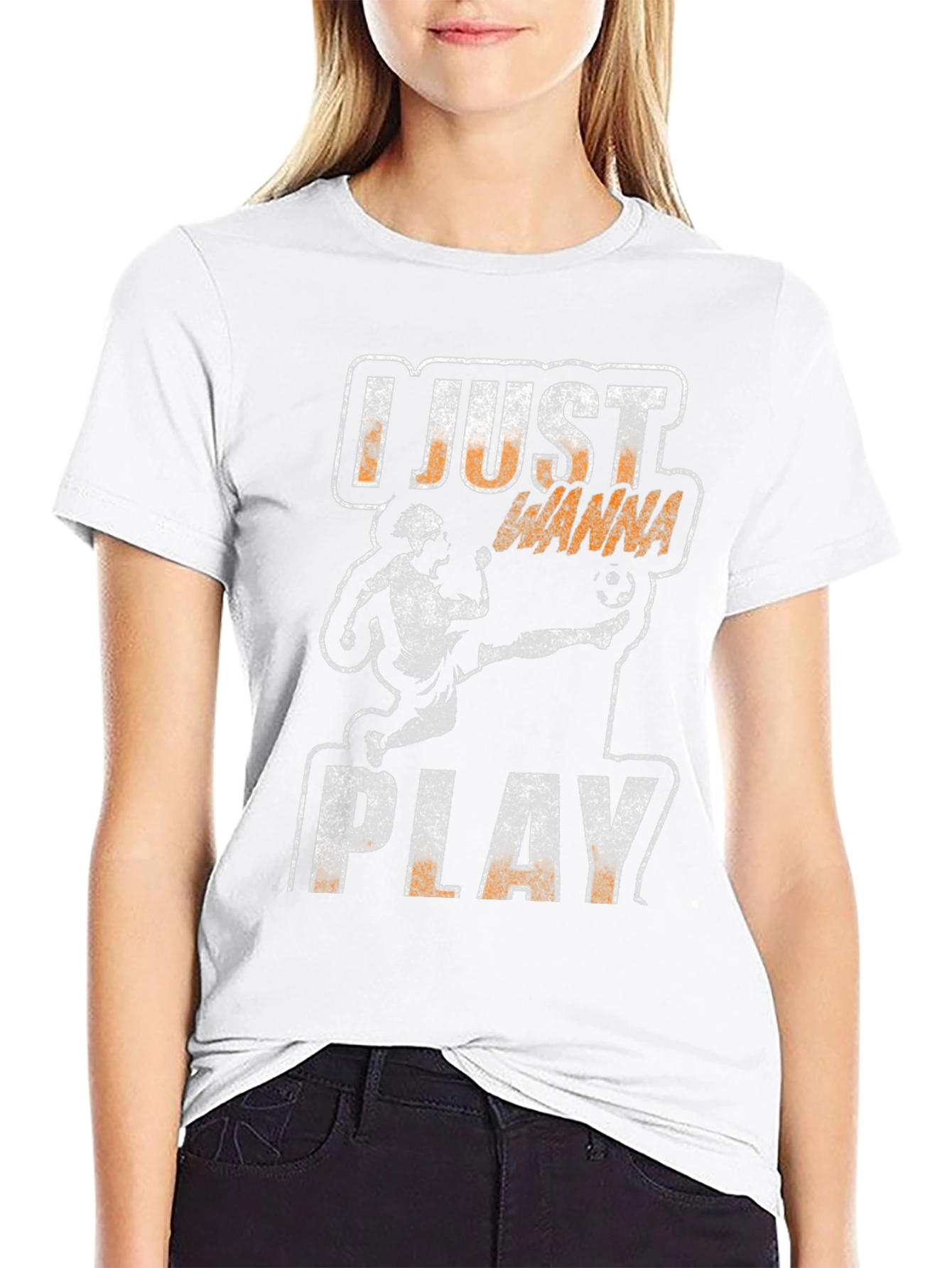 I Just Wanna Play Soccer Graphic T-Shirt