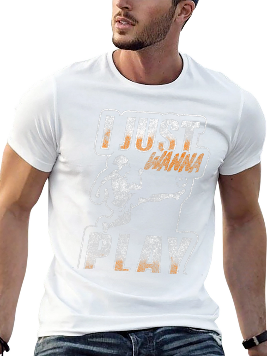 I Just Wanna Play Soccer Graphic T-Shirt