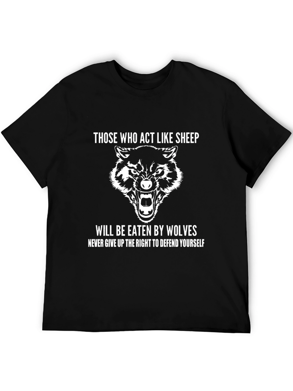 Wolf Graphic Tee - Defend Yourself