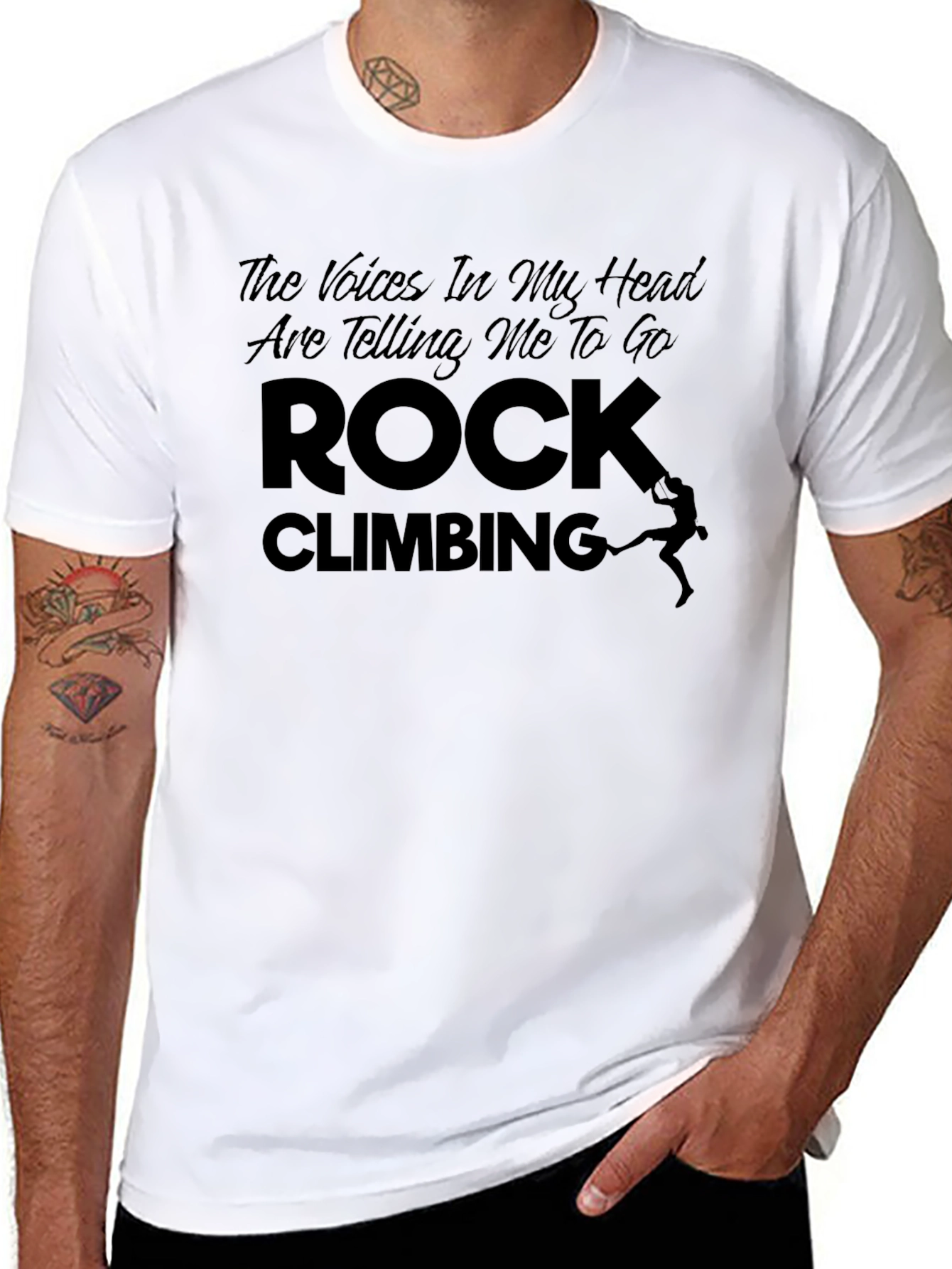 Rock Climbing T-Shirt - The Voices In My Head