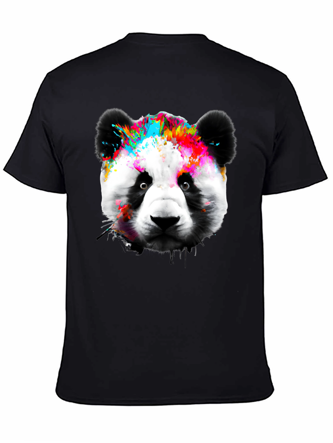 Colorful Panda Graphic T-Shirt