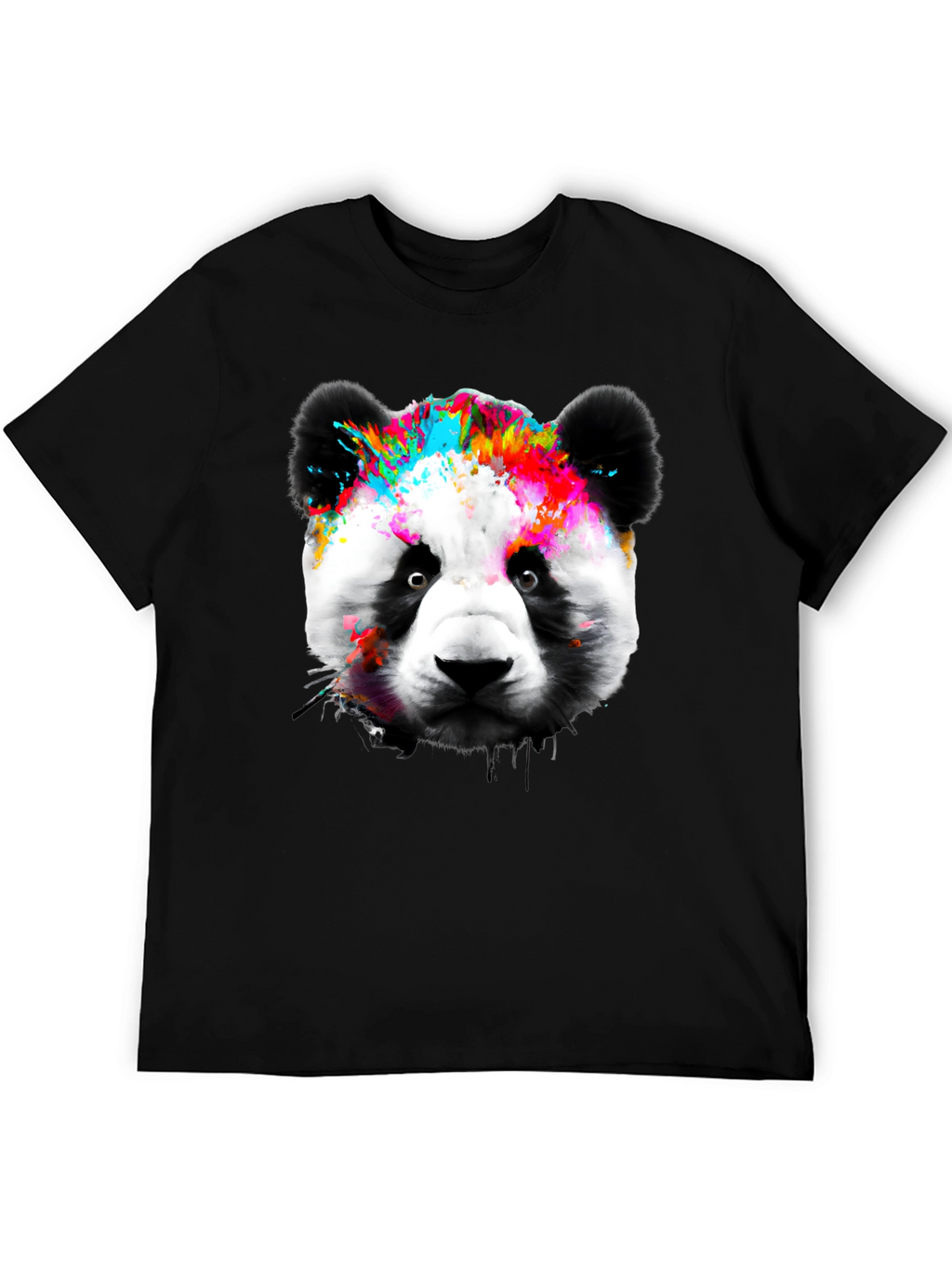 Colorful Panda Graphic T-Shirt