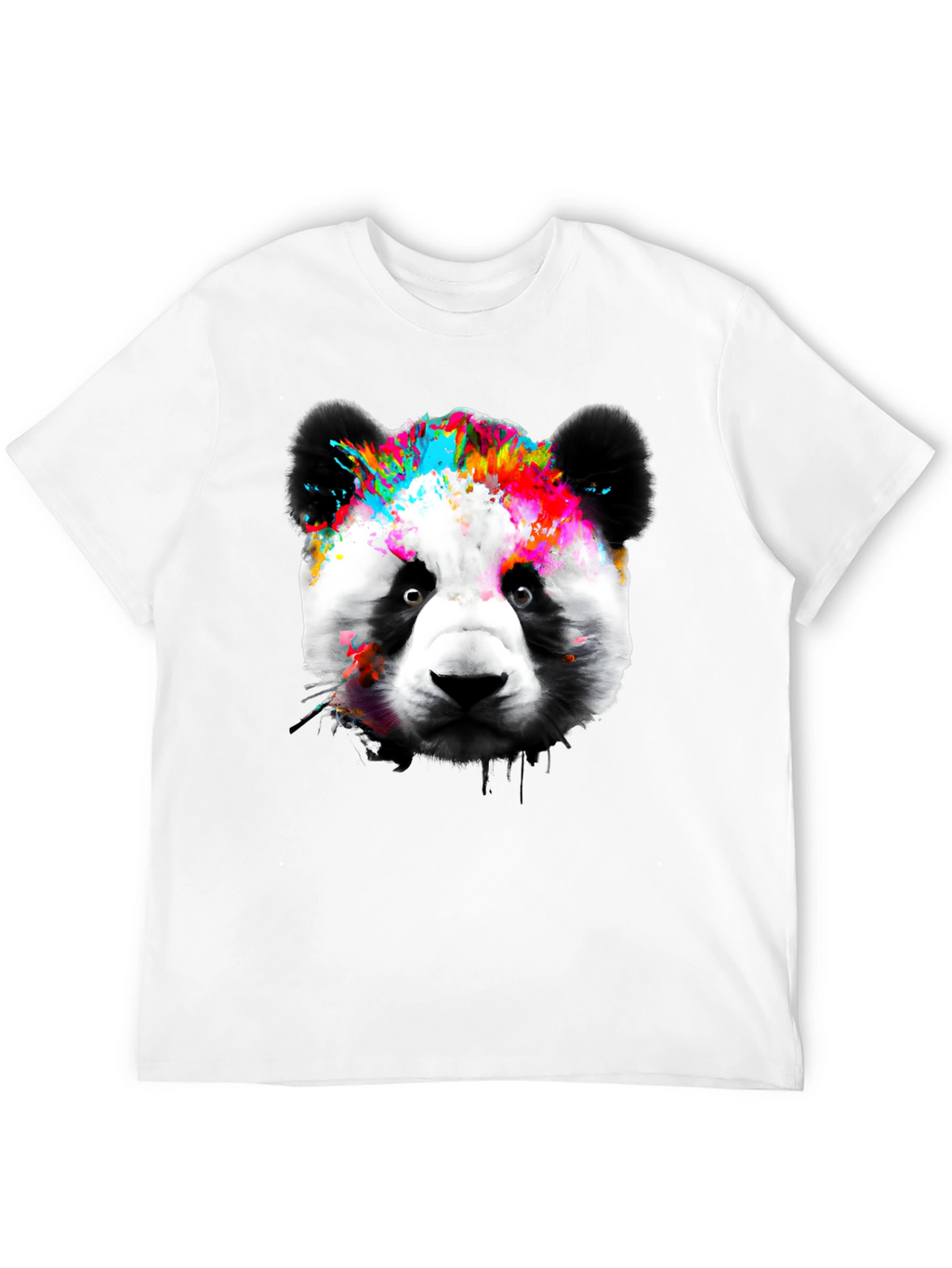 Colorful Panda Graphic T-Shirt