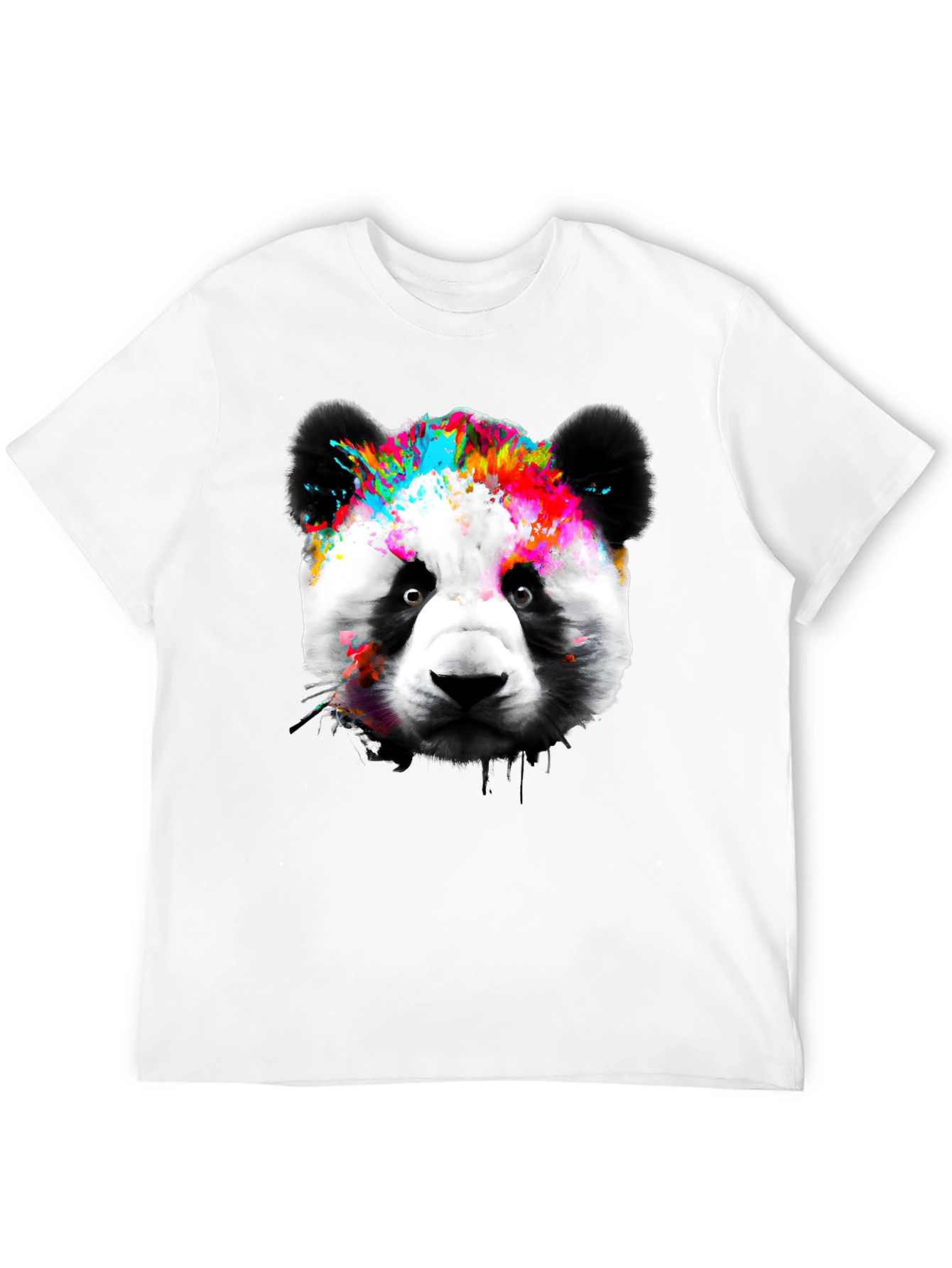 Colorful Panda Graphic T-Shirt