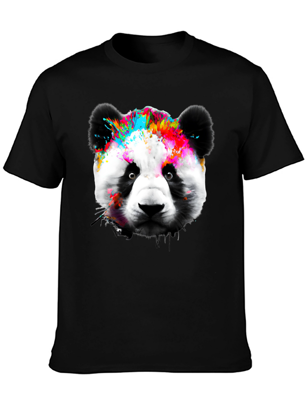 Colorful Panda Graphic T-Shirt