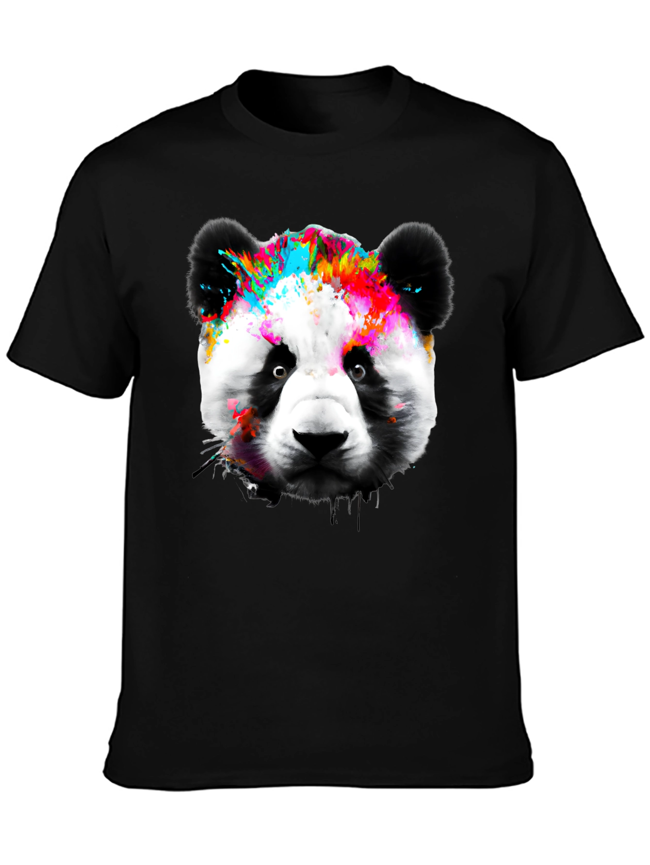 Colorful Panda Graphic T-Shirt