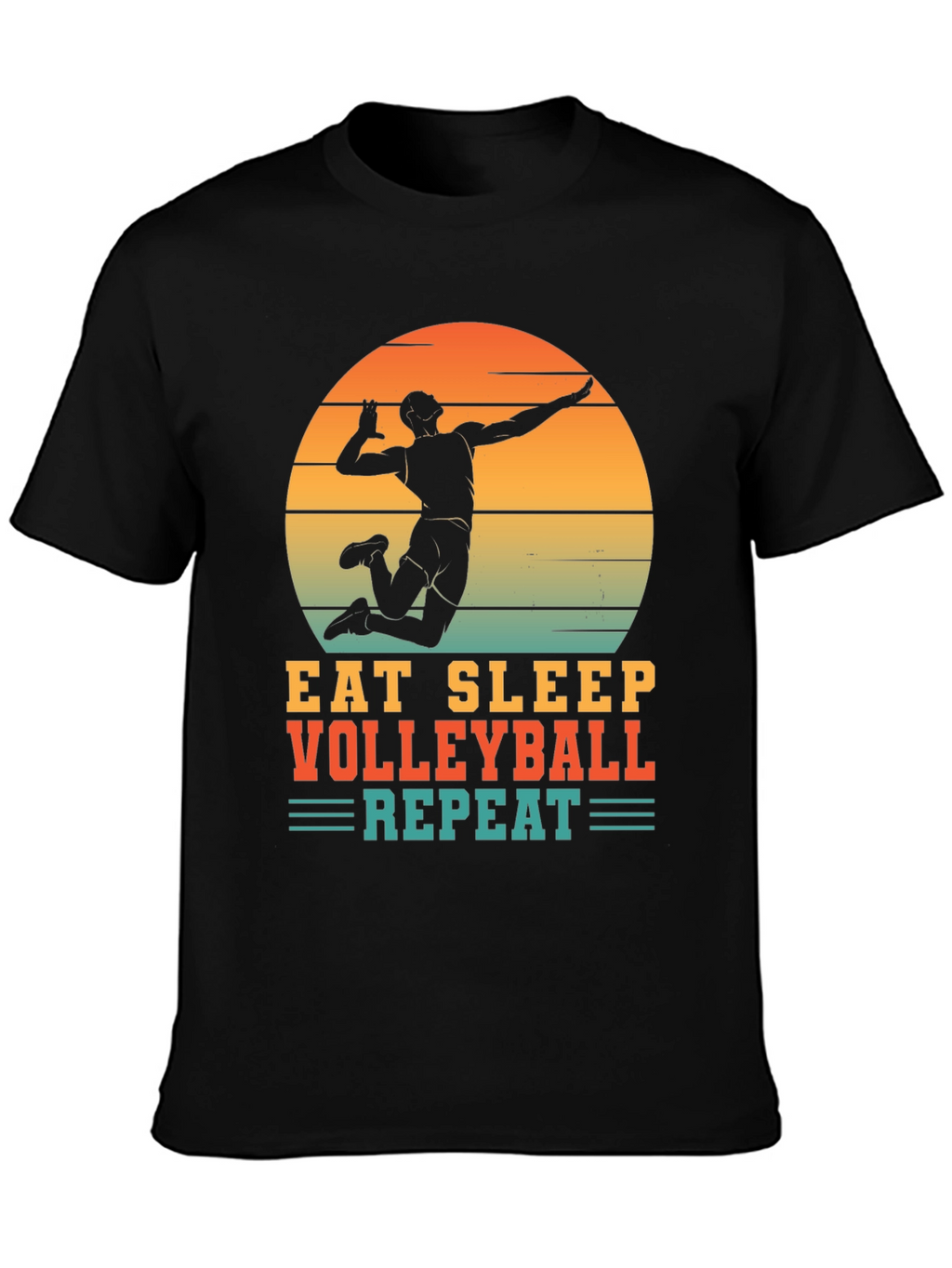 Volleyball T-Shirt - Eat Sleep Volleyball Repeat