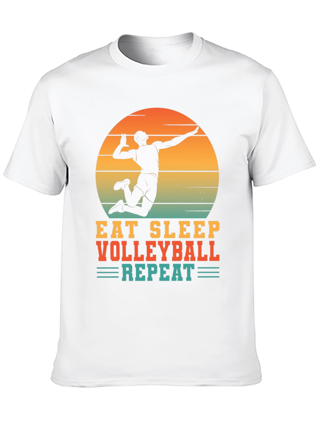 Volleyball T-Shirt - Eat Sleep Volleyball Repeat