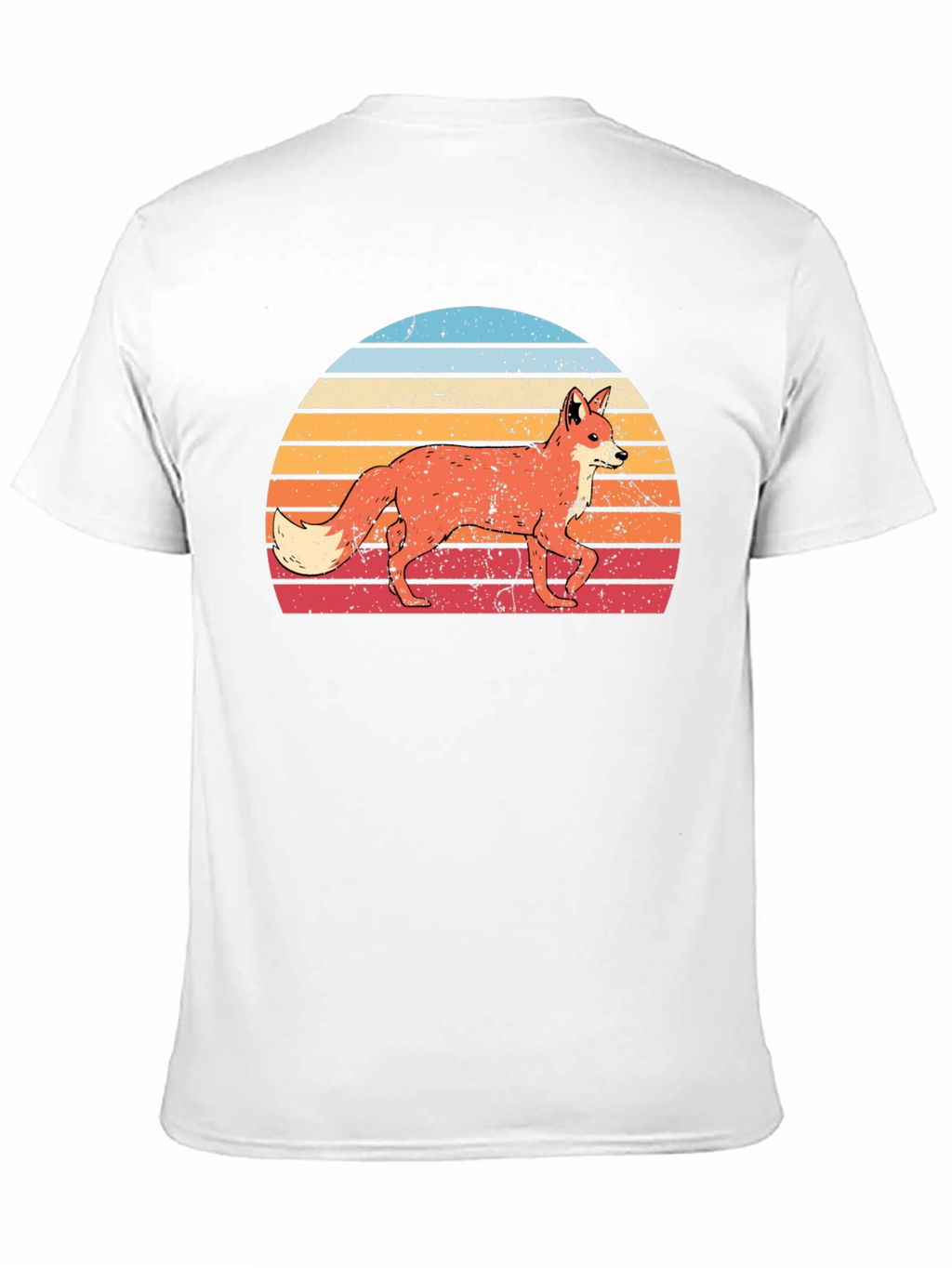 Retro Fox Sunset Graphic T-Shirt