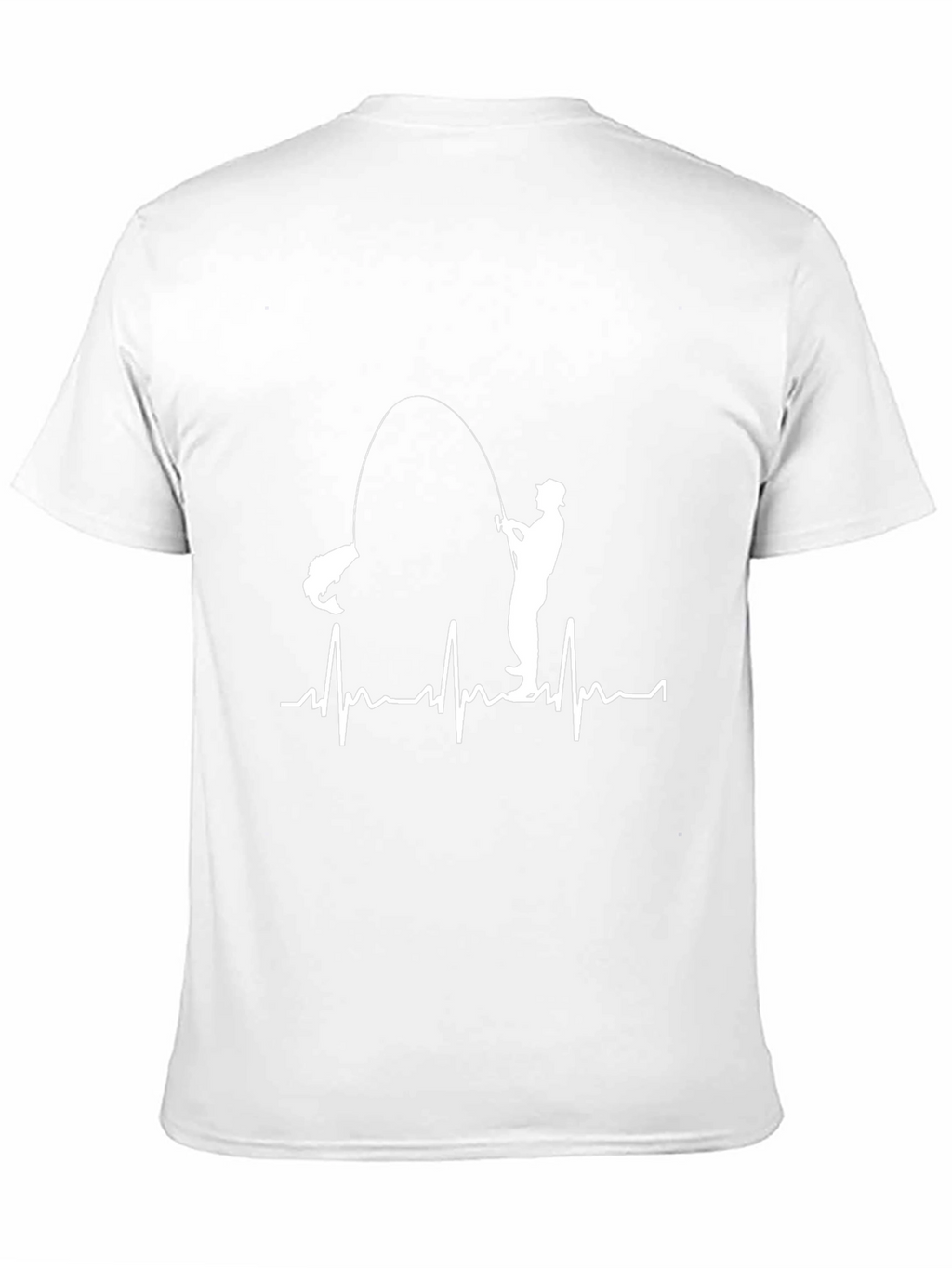 Fishing Heartbeat Graphic T-Shirt