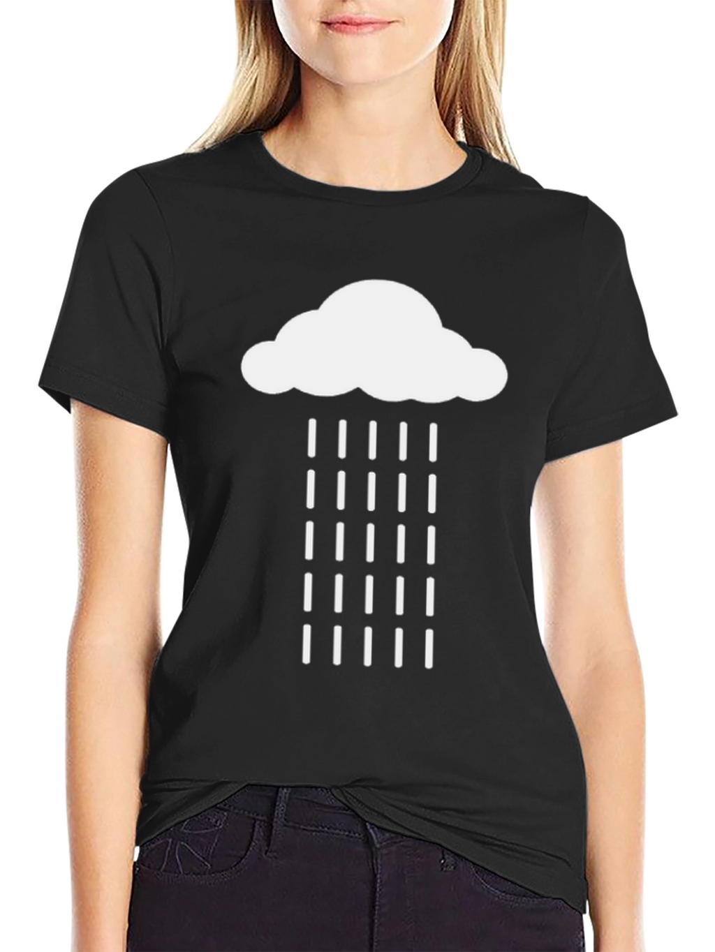 Rain Cloud Graphic Tee - Mens Casual T-Shirt