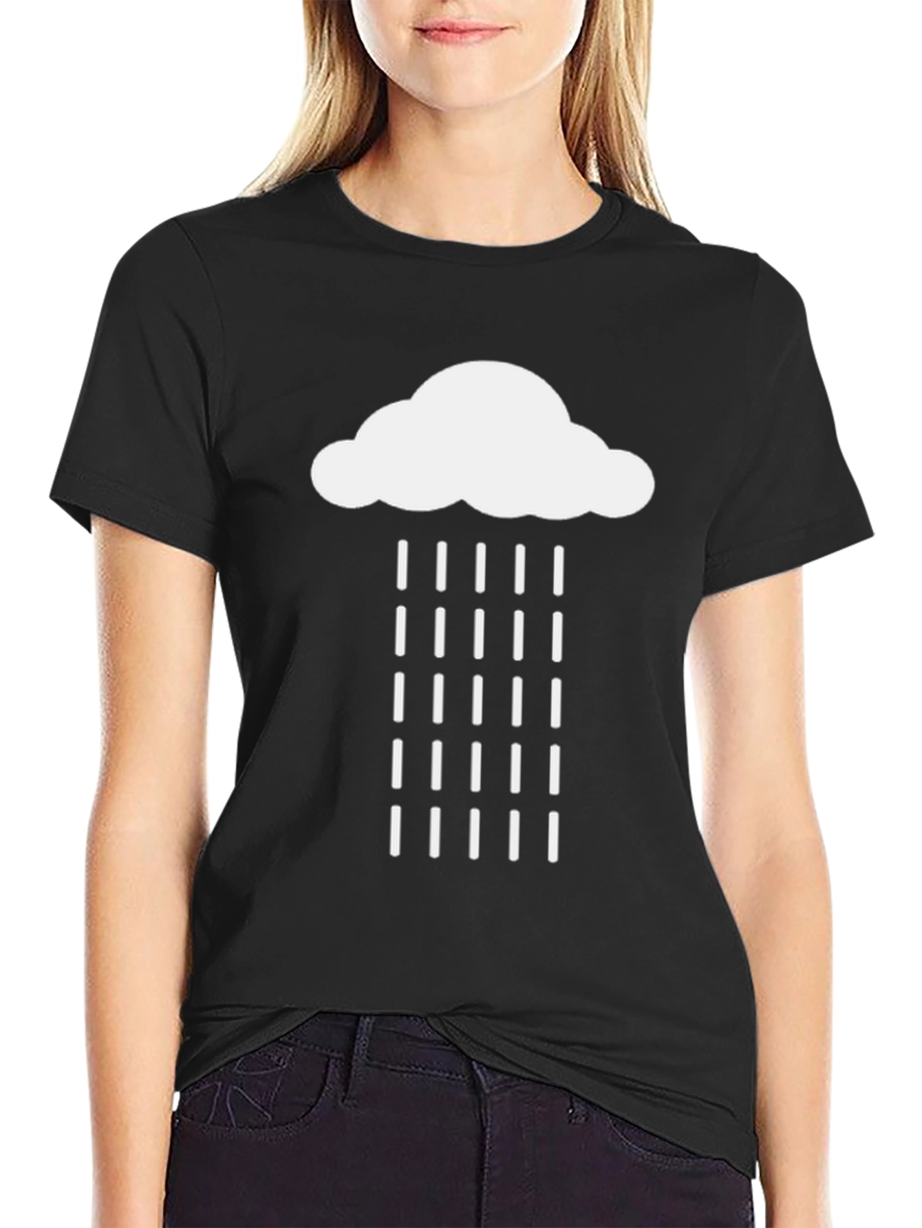 Rain Cloud Graphic Tee - Mens Casual T-Shirt
