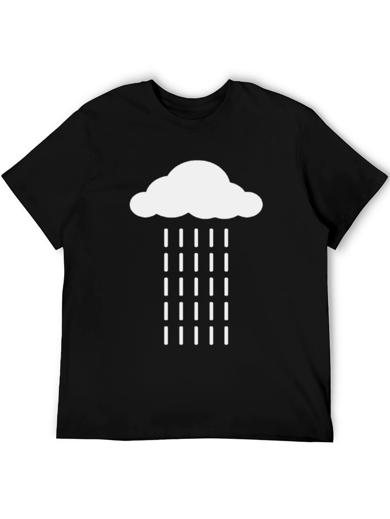Rain Cloud Graphic Tee - Mens Casual T-Shirt